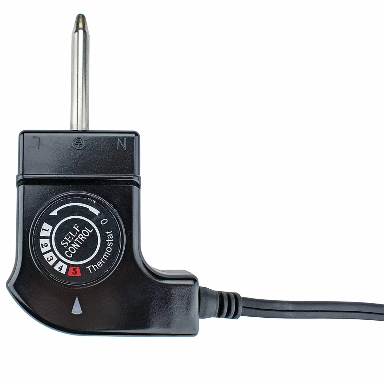 CABLEPELADO Cavo piastra grigliare termostato universale, 250 V, 10 A, 2000 W, 5 livelli, 0-280 °C, cavo 1 m