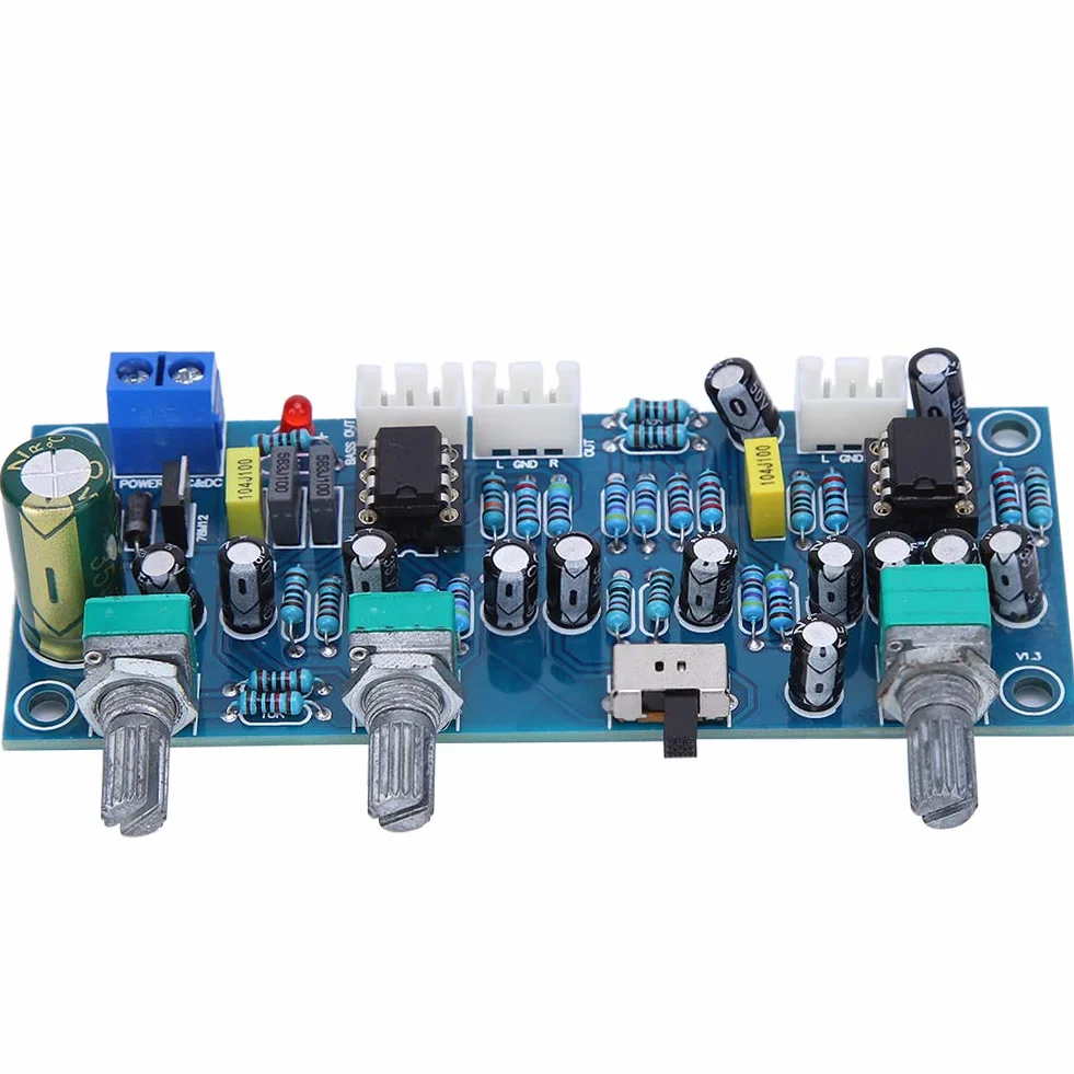 Scheda preamplificatore 2.1 canali Subwoofer Filtro passa-basso Processore audio