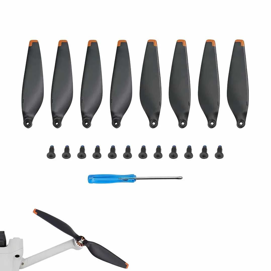 Eliche Mini Compatibili con Mini 3, Ricambio Drone, Rilascio Rapido, Basso Rumore, Accessori Drone