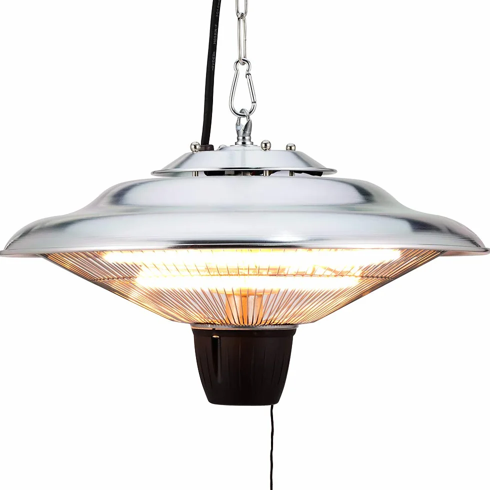 Monzana Stufa a Infrarossi 1500W IP24 Lampada da Soffitto Alogena