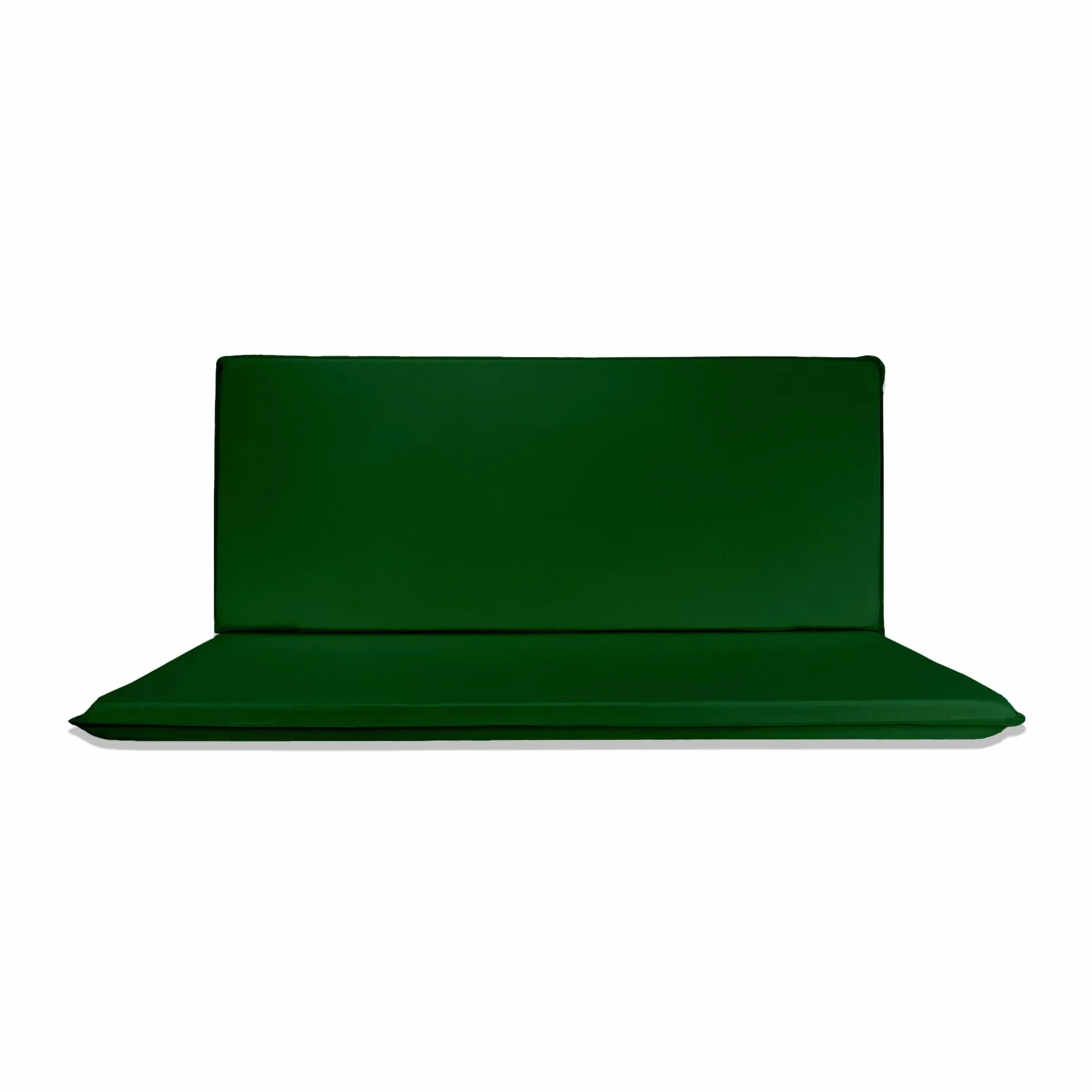 Il Tuo Artigiano Design Cuscino Idrorepellente per Dondolo da Giardino 3 Posti - Materassino Per Dondolo da Giardino made In Italy - Resistente ai raggi UV (Verde, 3 posti - 135x55 cm)