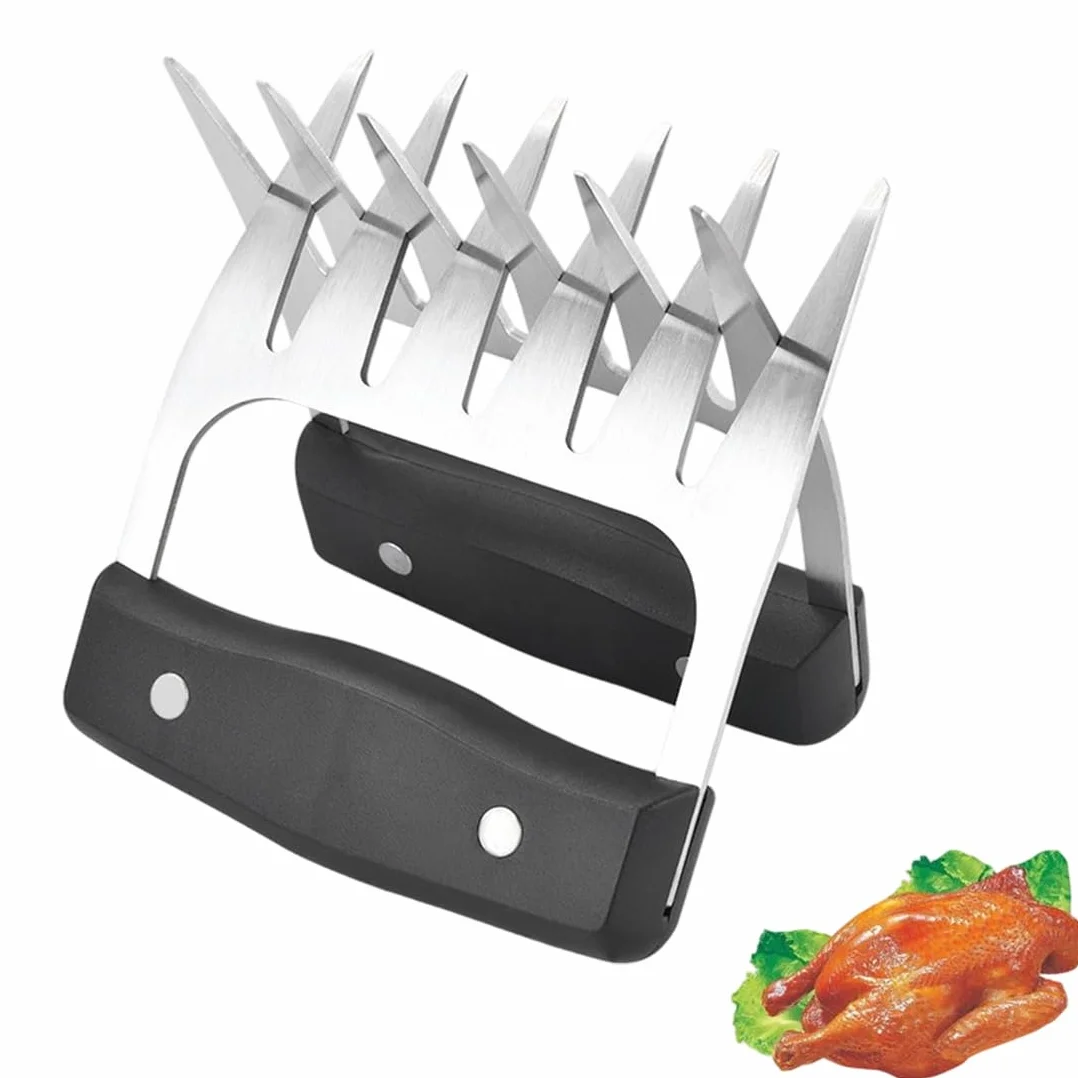 Artigli Pulled Pork in Acciaio Inossidabile per Amanti del Barbecue, Meat Claws per Tritare e Fissare la Carne, Idea Regalo per Uomo