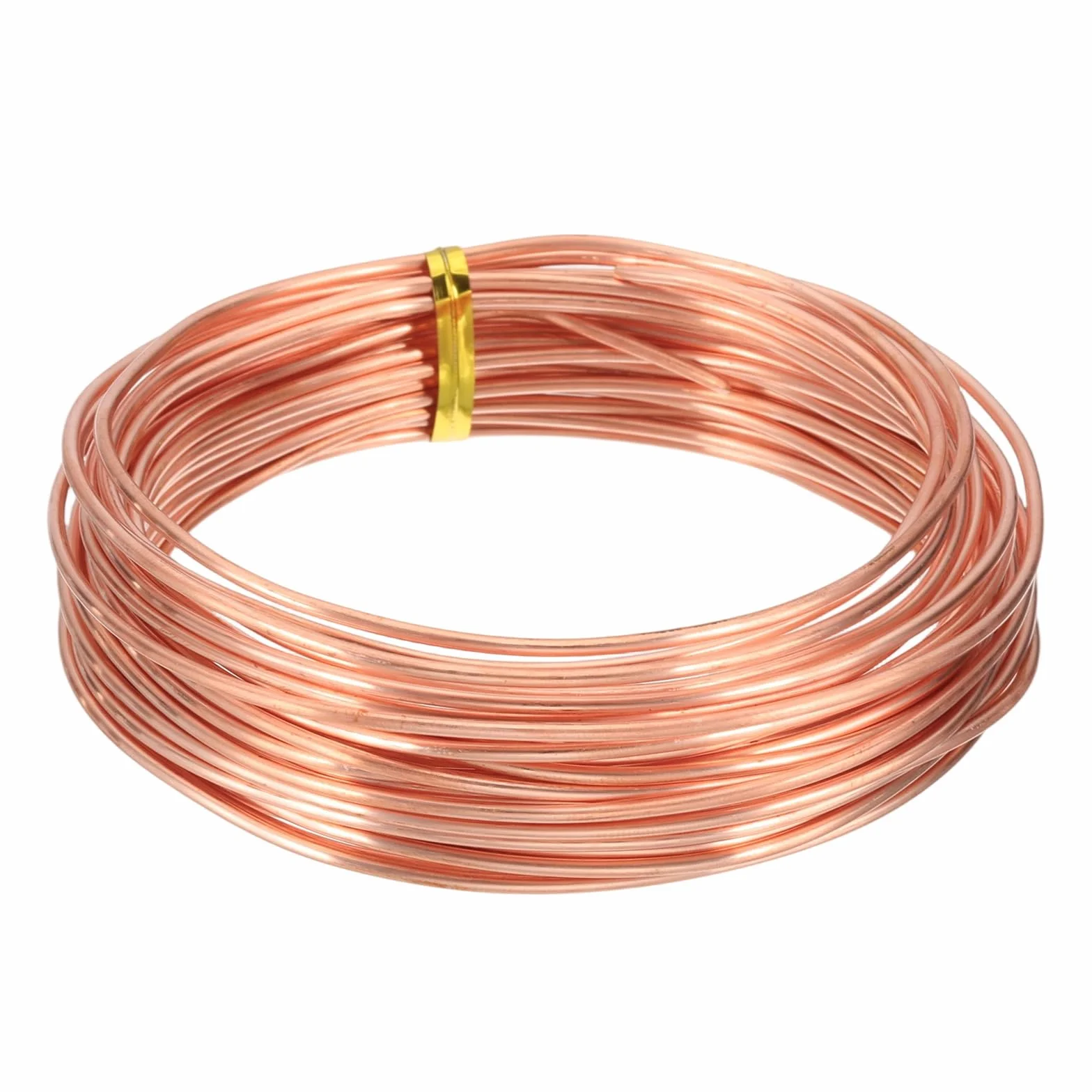 QUARKZMAN 99.9% Filo Di Rame Solido Nudo, Filo Di Rame Puro Morbido 30 Piedi 15 Gauge (1.5mm) Per Artigianato Creazione Di Gioielli Giardinaggio Elettrocoltura (9m)