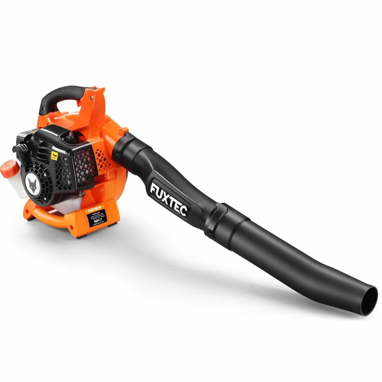 Aspirafoglie a scoppio FUXTEC 4in1 FX-LBS126 soffiatore e trituratore a scela di benzina 2 tempi con 2 tubi di soffiaggio e sacco di raccolta da 45 l - velocità di soffiaggio 71 m/s