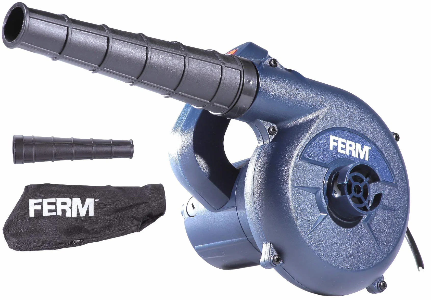 FERM Soffiatore elettrico 400W con tubo dell'aria rimovibile. Velocità variabile. Cavo di alimentazione di 3 m