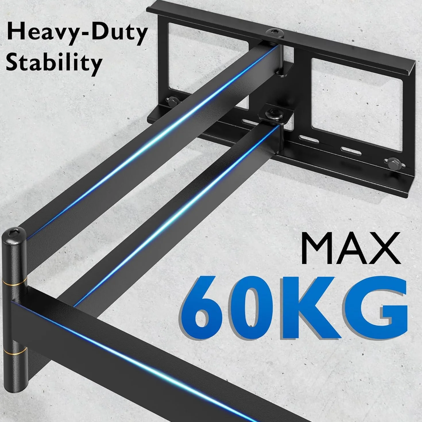 BONTEC Supporto TV Parete Braccio Articolato Extra Lungo 1040 mm 32-75 Pollici 60 kg VESA 600x400 mm