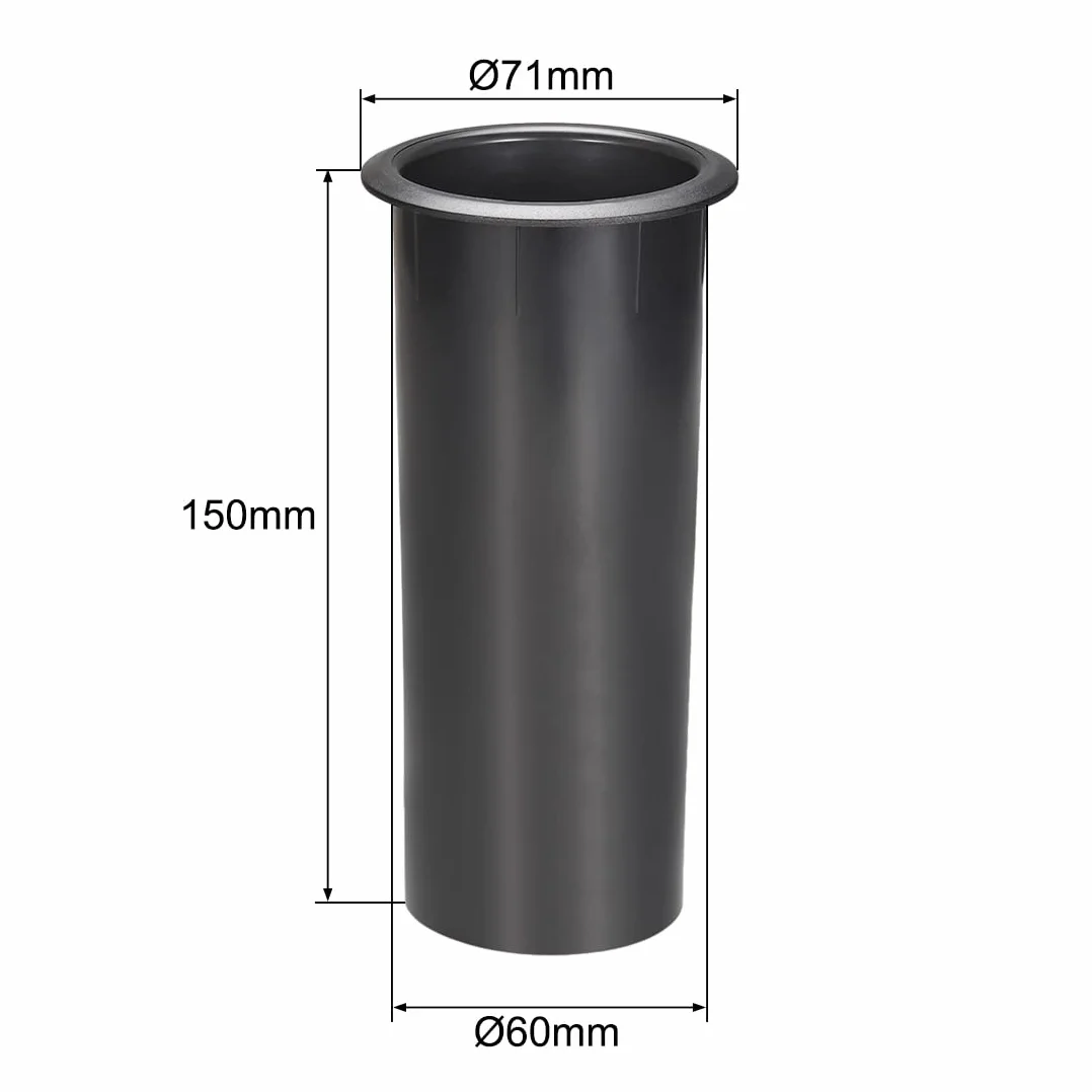 PATIKIL 60mm x 150mm Altoparlante Porta Tubatura Subwoofer Bass Reflex Woofer Box, Nero 2pz