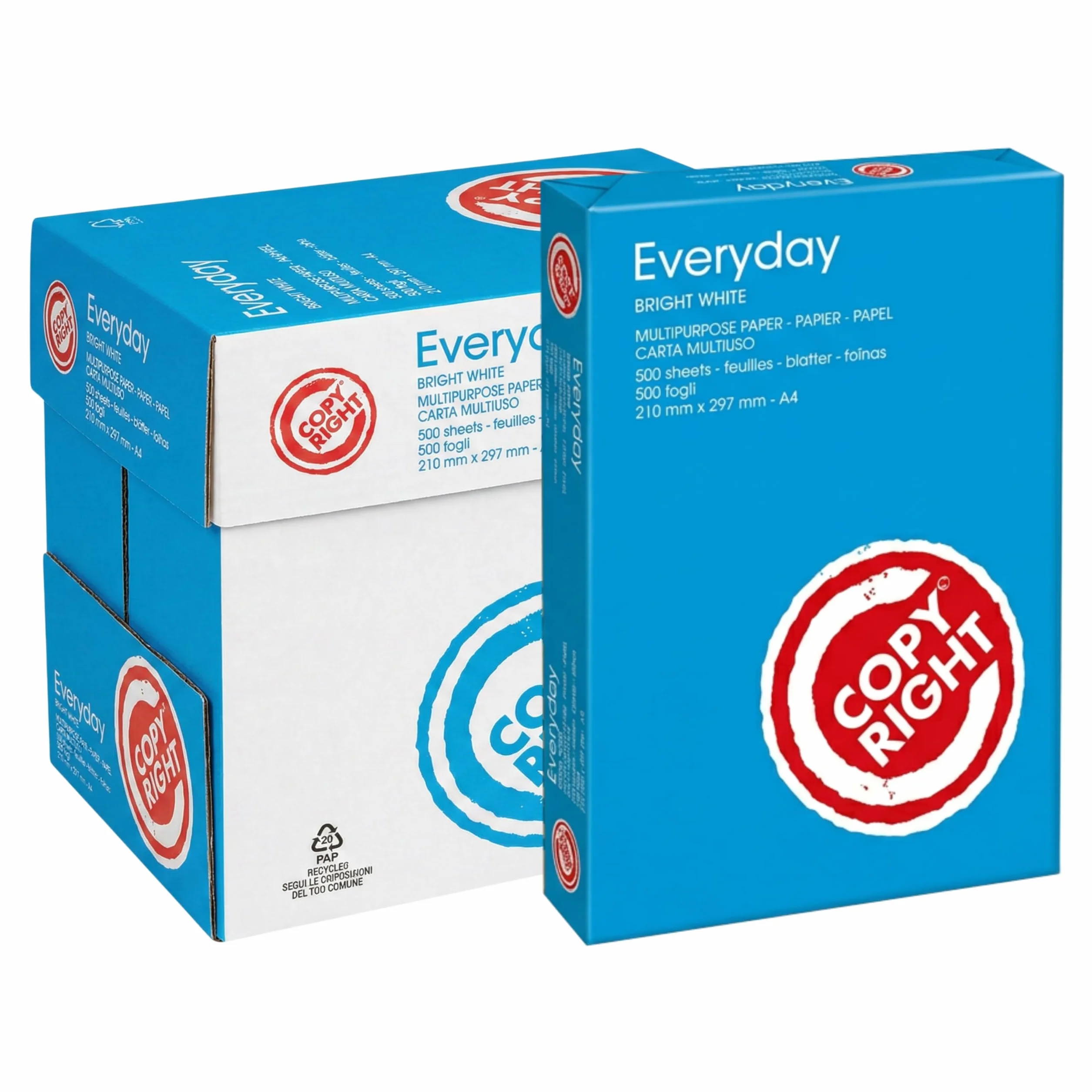 Everyday Carta A4 Pacco 5 Risme 2500 Fogli per Stampante Laser Inkjet FSC ECF