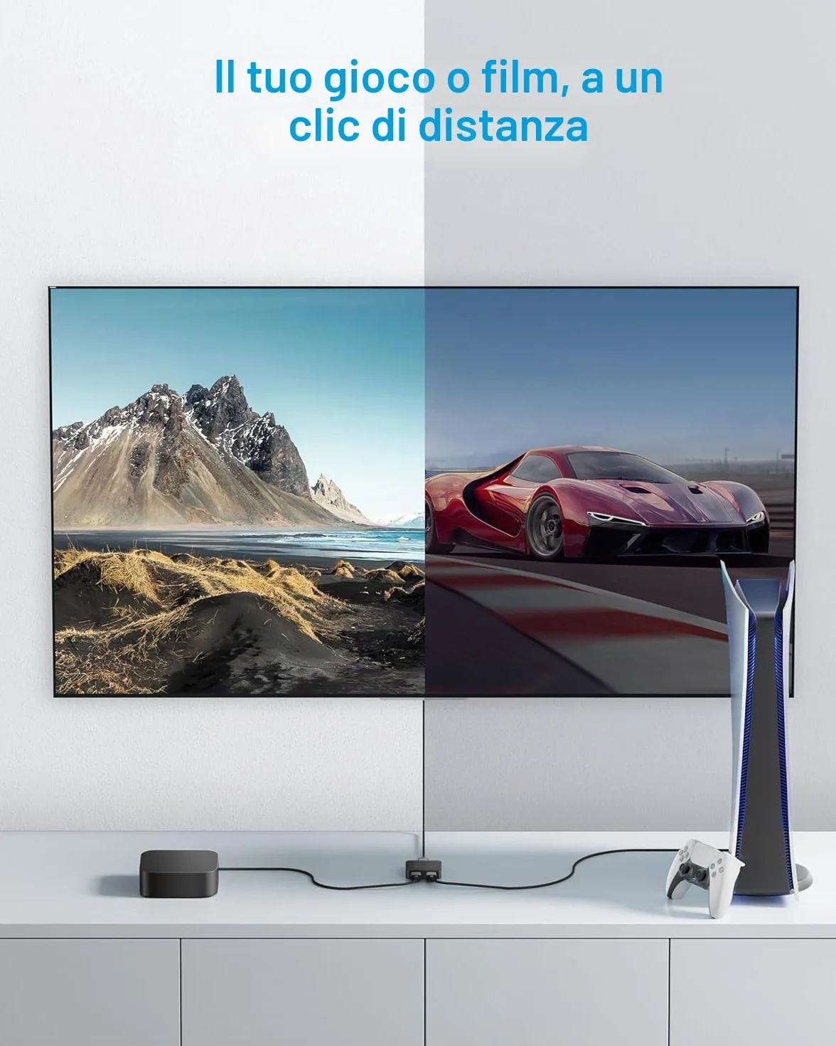 Anker Switch HDMI Sdoppiatore 4K 60 Hz 2 in 1 Uscita HDR 3D Dolby