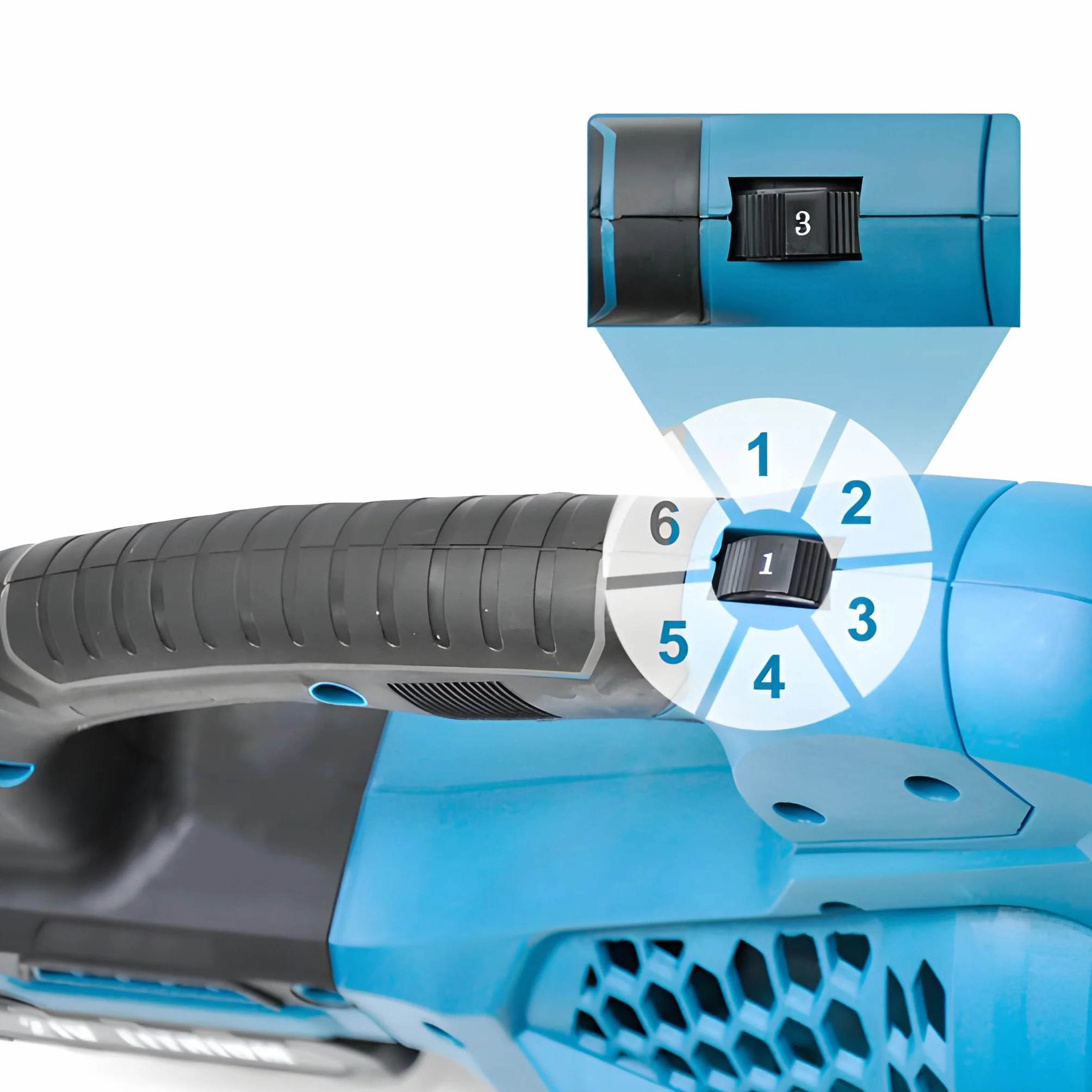 Soffiatore Professionale 6 Velocità Batterie 88V Soffiatore di foglie elettrico senza fili Cura del Giardino e la Rimozione di foglie e Polvere