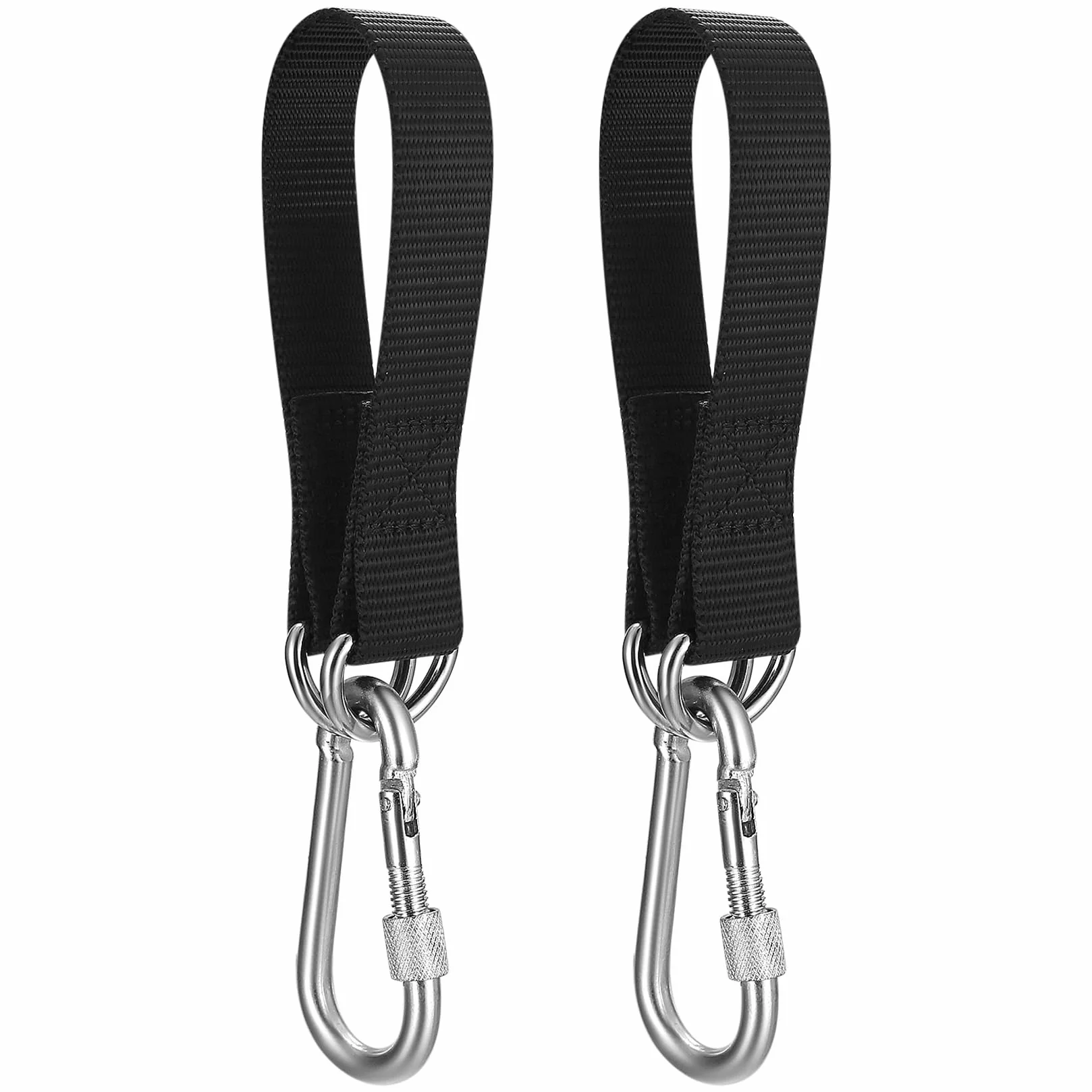 Kit di Fissaggio Amaca 2 Pezzi, Cinghie per Amaca e Sedia Sospesa, Ganci per Albero, Moschettoni e Anelli a D