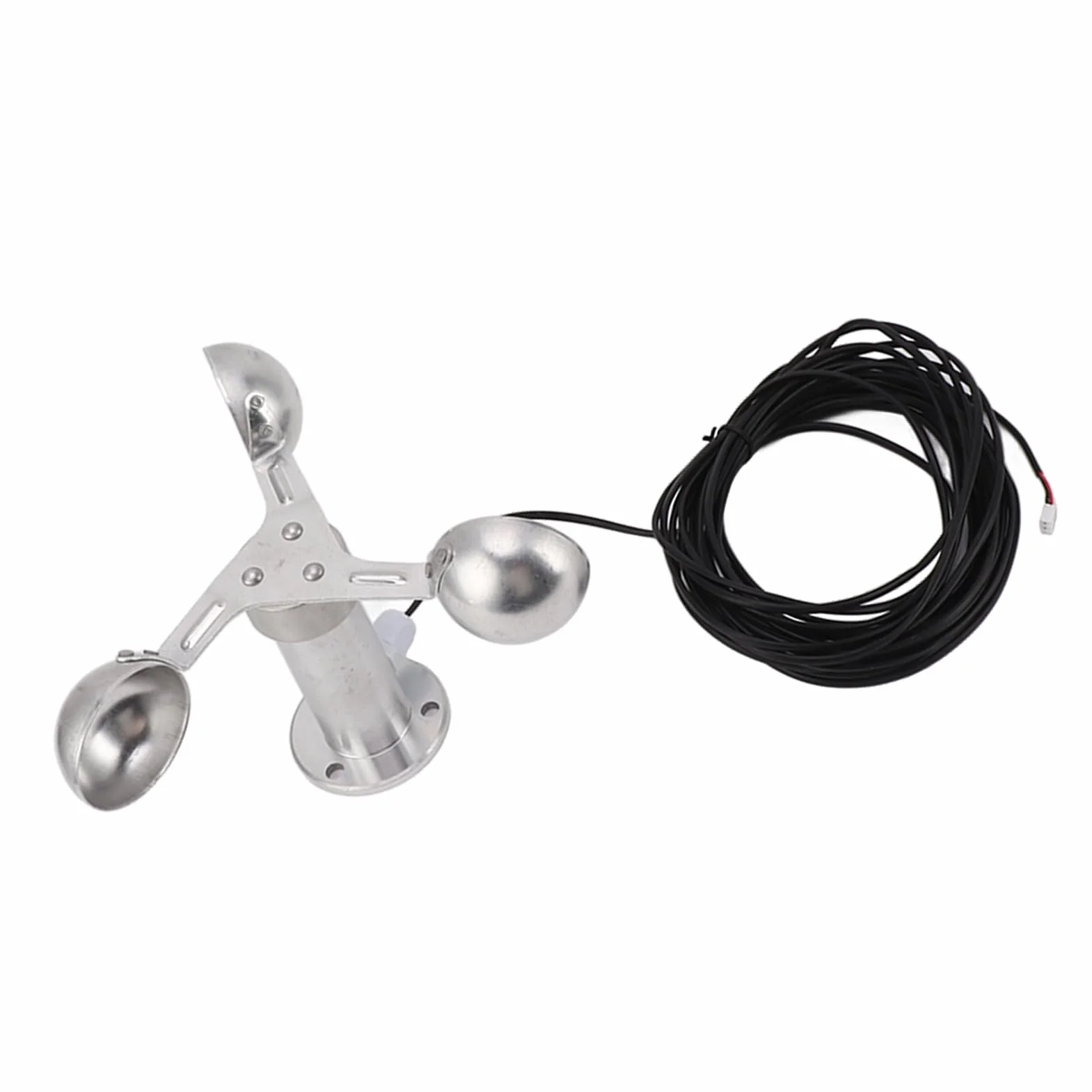 Anemometri in Lega di Alluminio Sensore di Monitoraggio della velocità del Anemometro con Sensore di velocità del a 3 Tazze 0-3,8 V per Centrali Elettriche,