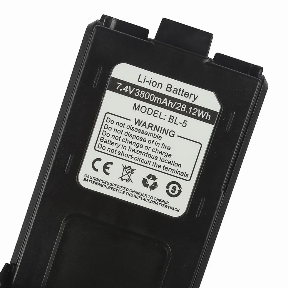 Baofeng BL-5 3800mAh Batteria per UV-5R Walkie Talkie Dual-band Radio