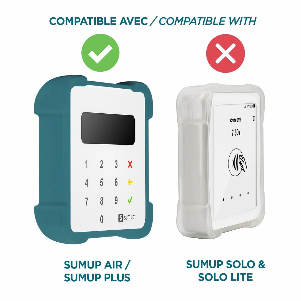 MOBILIS Custodia Protettiva per Terminale di Pagamento SumUp Air, Blu