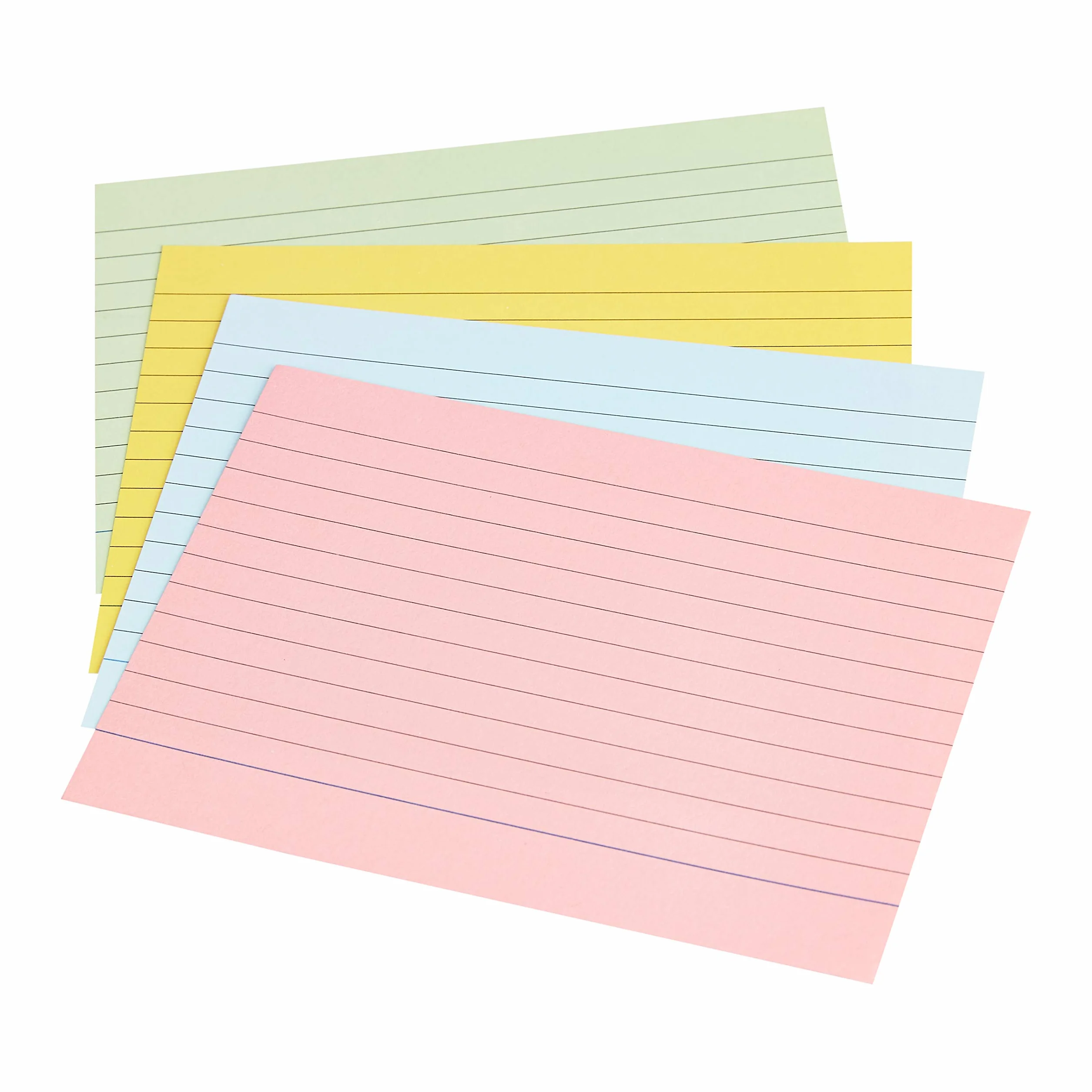 Amazon Basics A6 karteczki samoprzylepne, a righe, kolory fluorescencyjne, 200 sztuk