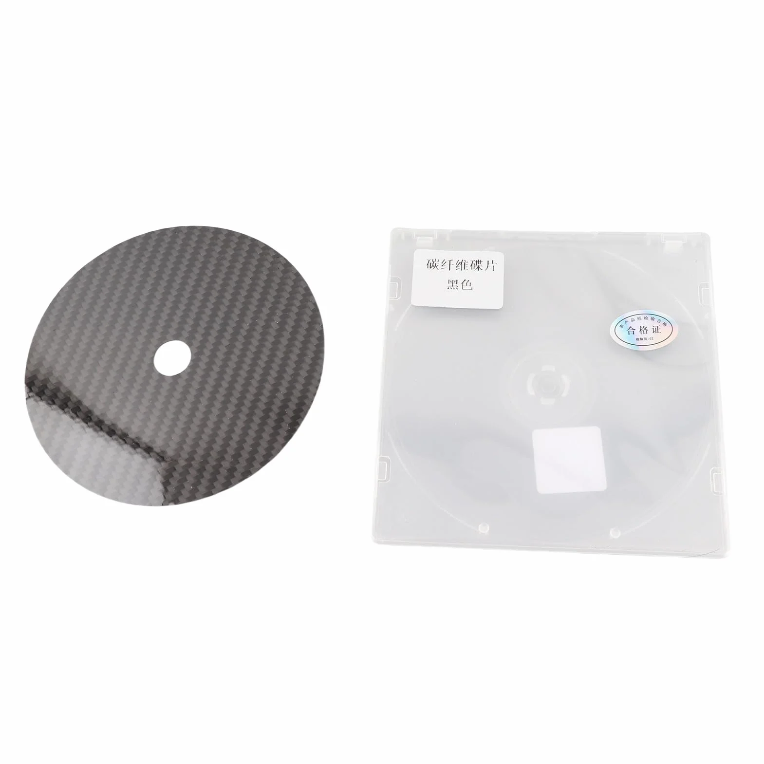 Stabilizzatore CD in fibra di carbonio 0,2 mm per lettore DVD superiore nero