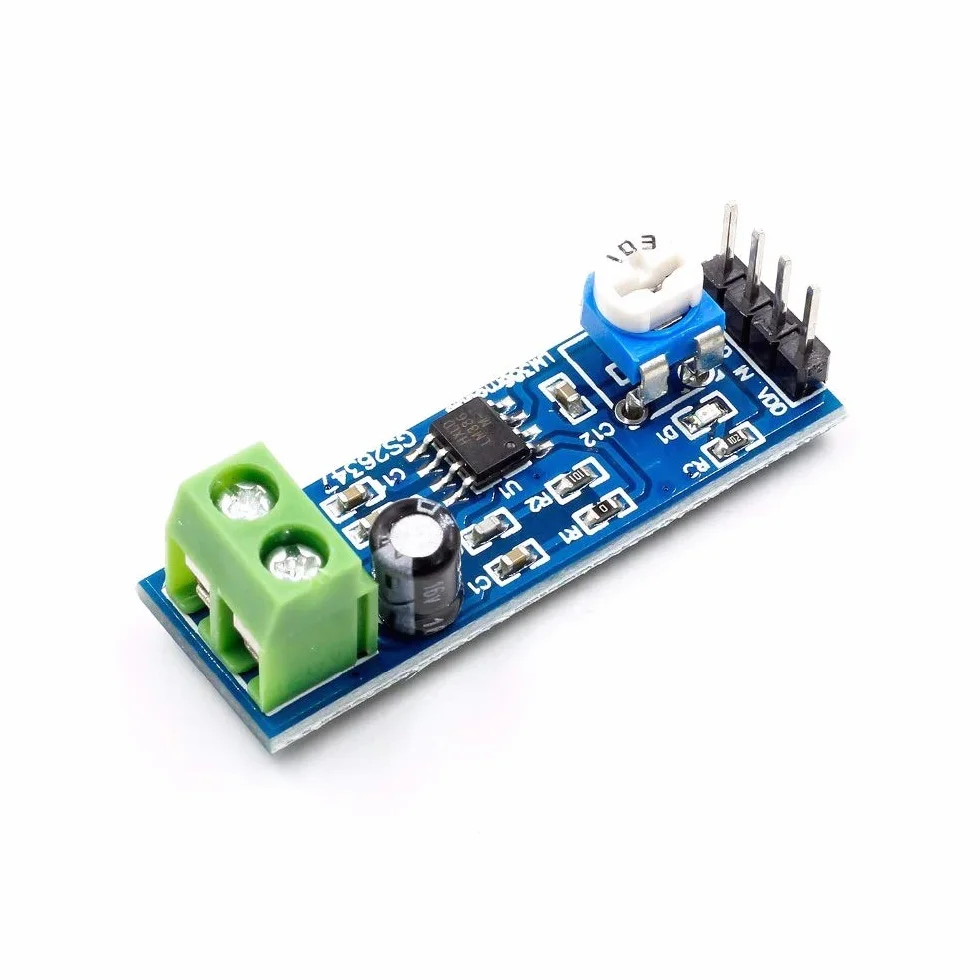 LM386 Audio Amplifier Module 200 Times 5V-12V 10K Resistance