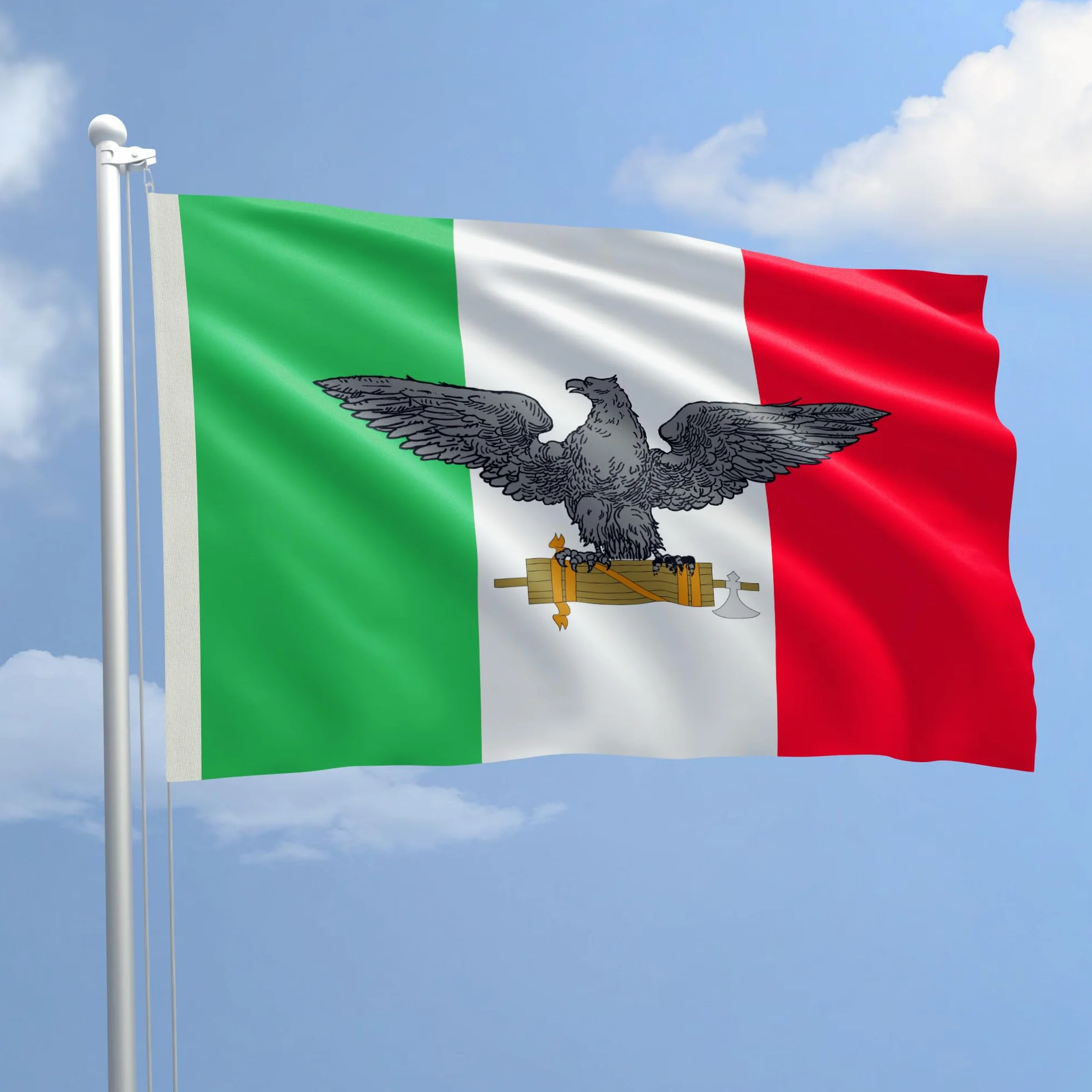 Bandiera Storica REPUBBLICA SOCIALE ITALIANA 100x150 cm Poliestere NAUTICO 115 gr/mq
