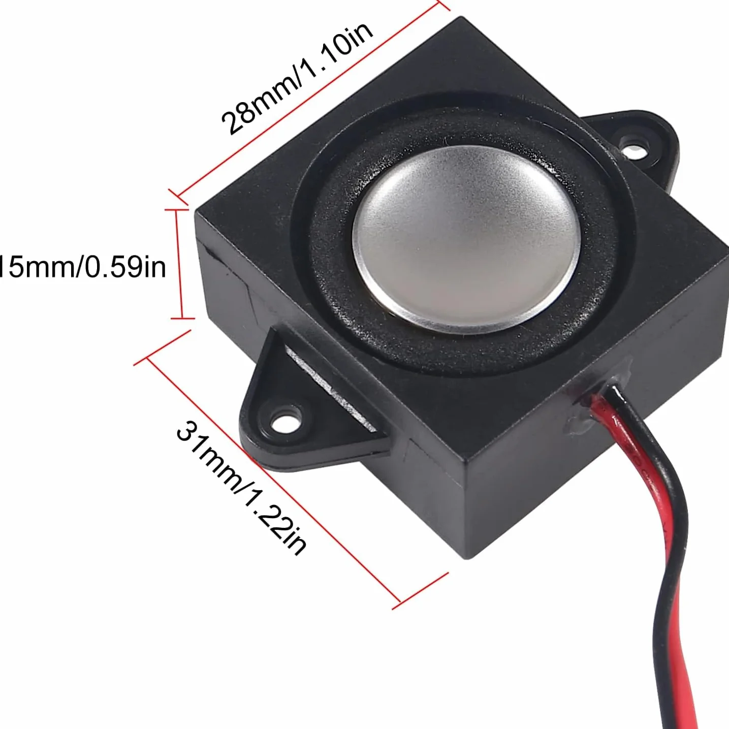Mini Altoparlante 3W 8 Ohm Portatile a Cavità Singola per Progetti Elettronici Arduino Raspberry Pi