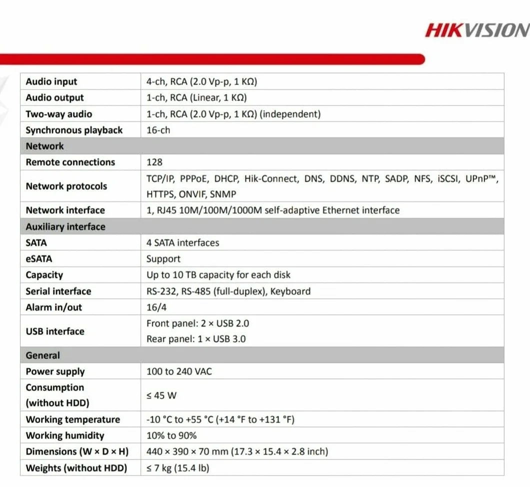 Hikvision DS-7332HQHI-K4 rejestrator wideo
