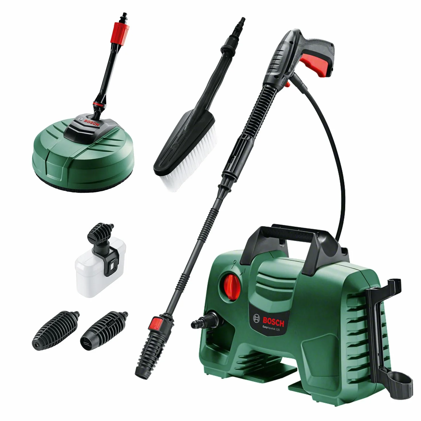 Bosch Idropulitrice ad alta pressione EasyAquatak 120, 1500 W, kit Home and Car incluso, portata max.: 350 l/h, confezione in cartone - Amazon Exclusive