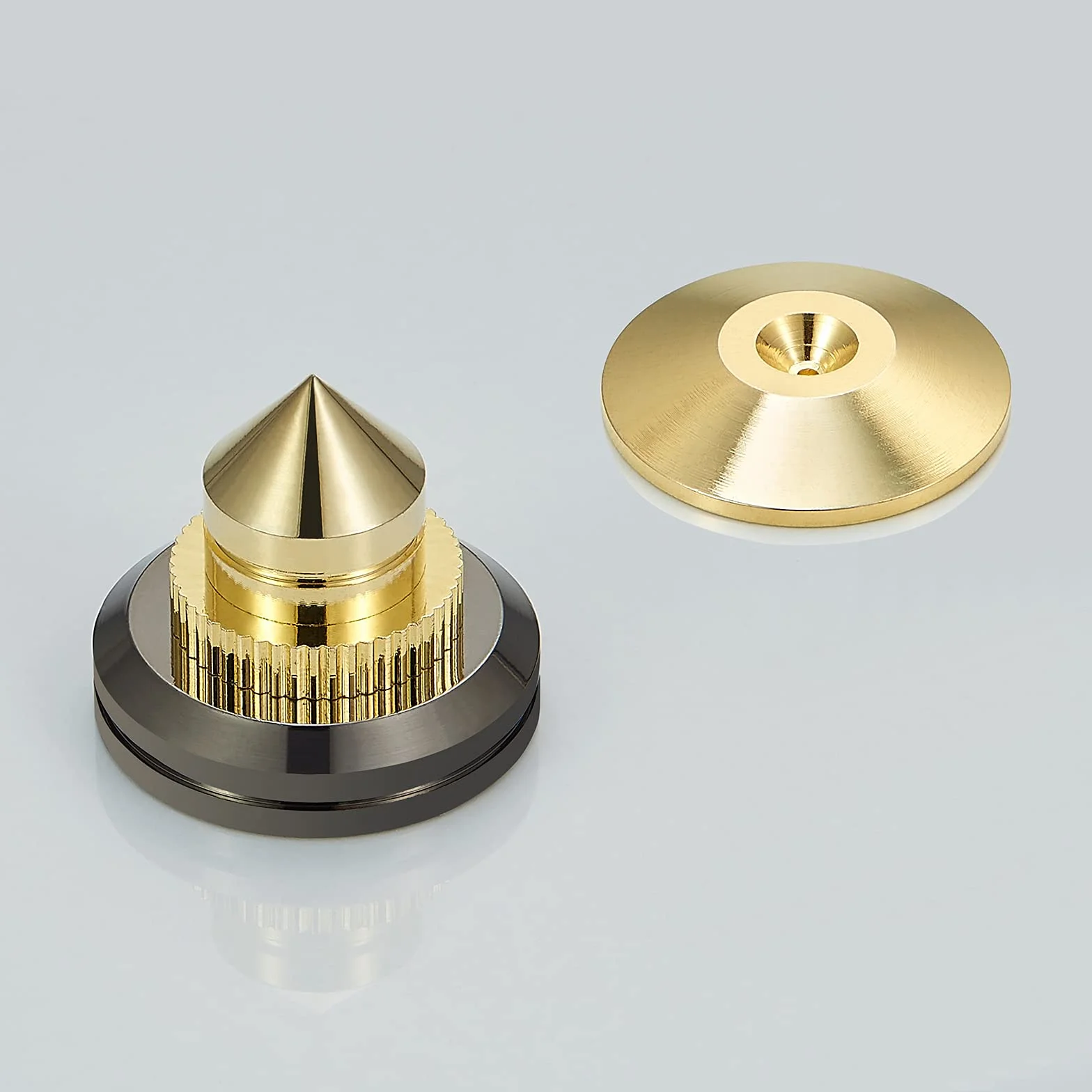 Picchi per Altoparlanti 8pz, Set di Punte per Speaker, Piedistallo Isolamento a Punta Regolabili, Oro