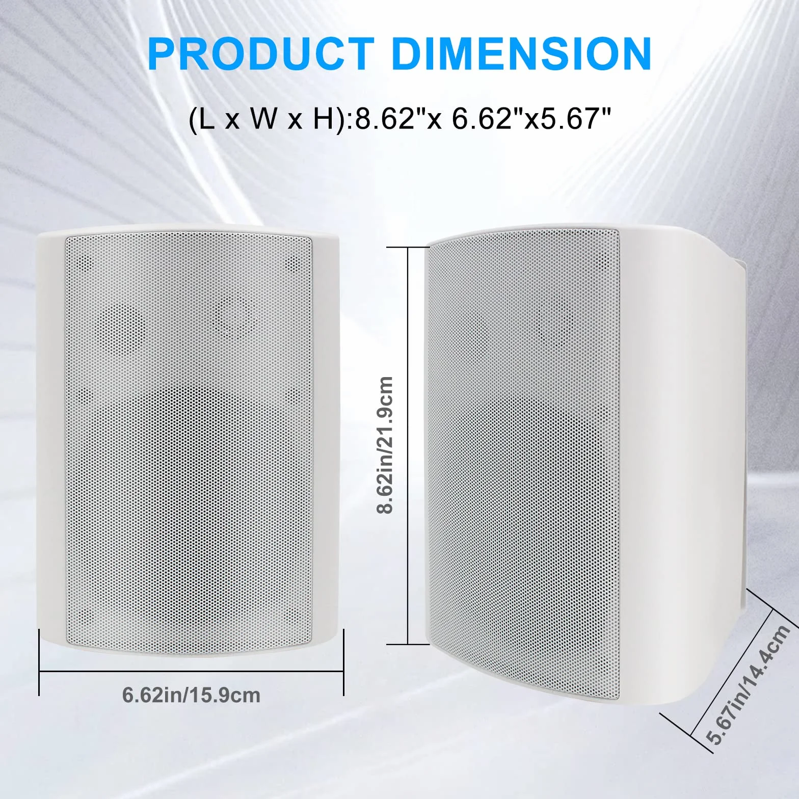 Herdio 5,25 Pollice Bluetooth Casse per Esterno 600 Watt Altoparlanti da Esterno