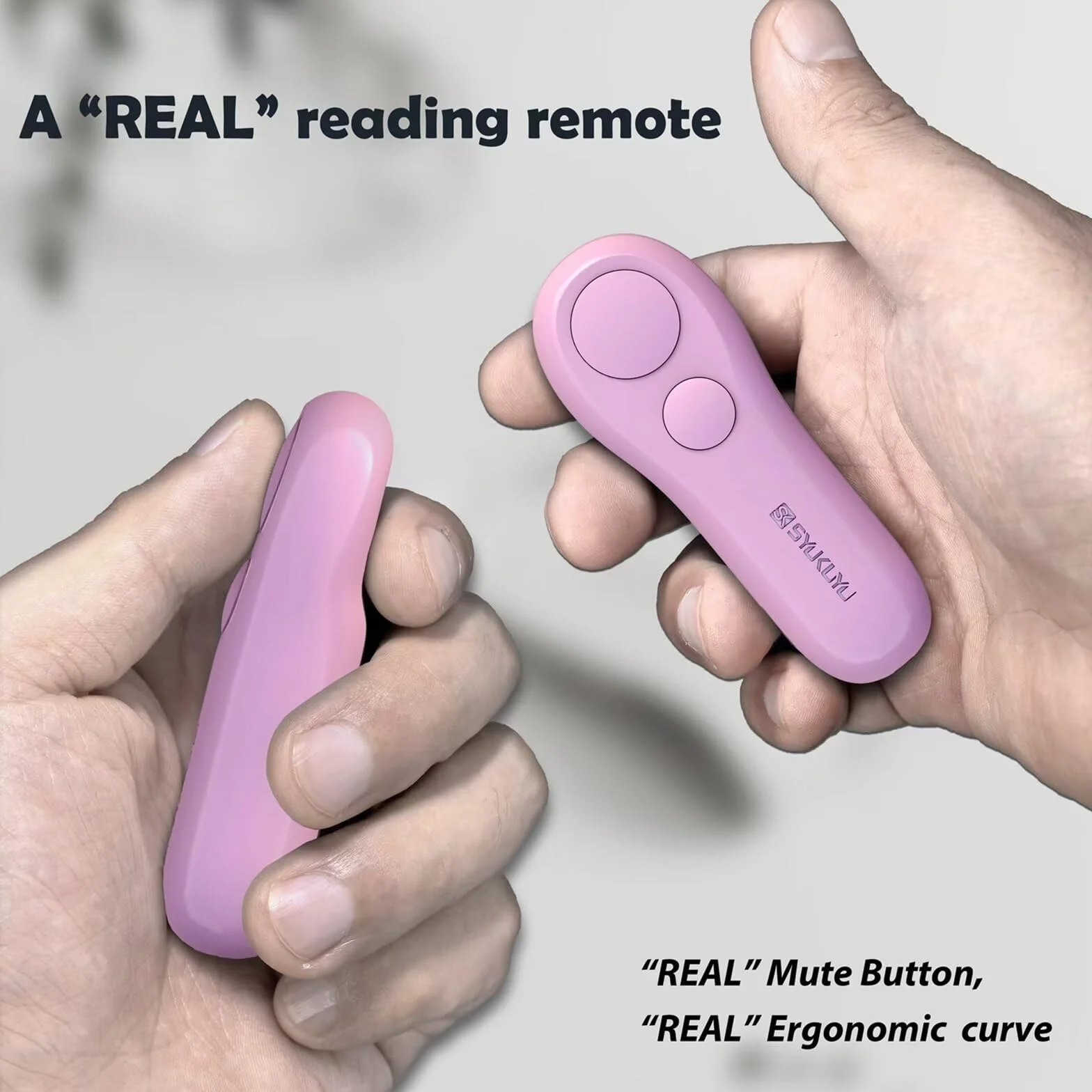 SK SYUKUYU Page Turner per Kindle Paperwhite Oasis Kobo eReaders, telecomando RF Clicker per iPad Tablets lettura, fotocamera remota e pulsante video (Rosa)
