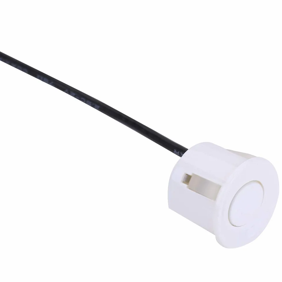 Sensore di Parcheggio Universale 4 Pezzi Sensori Retromarcia Assistenza Backup Bianco