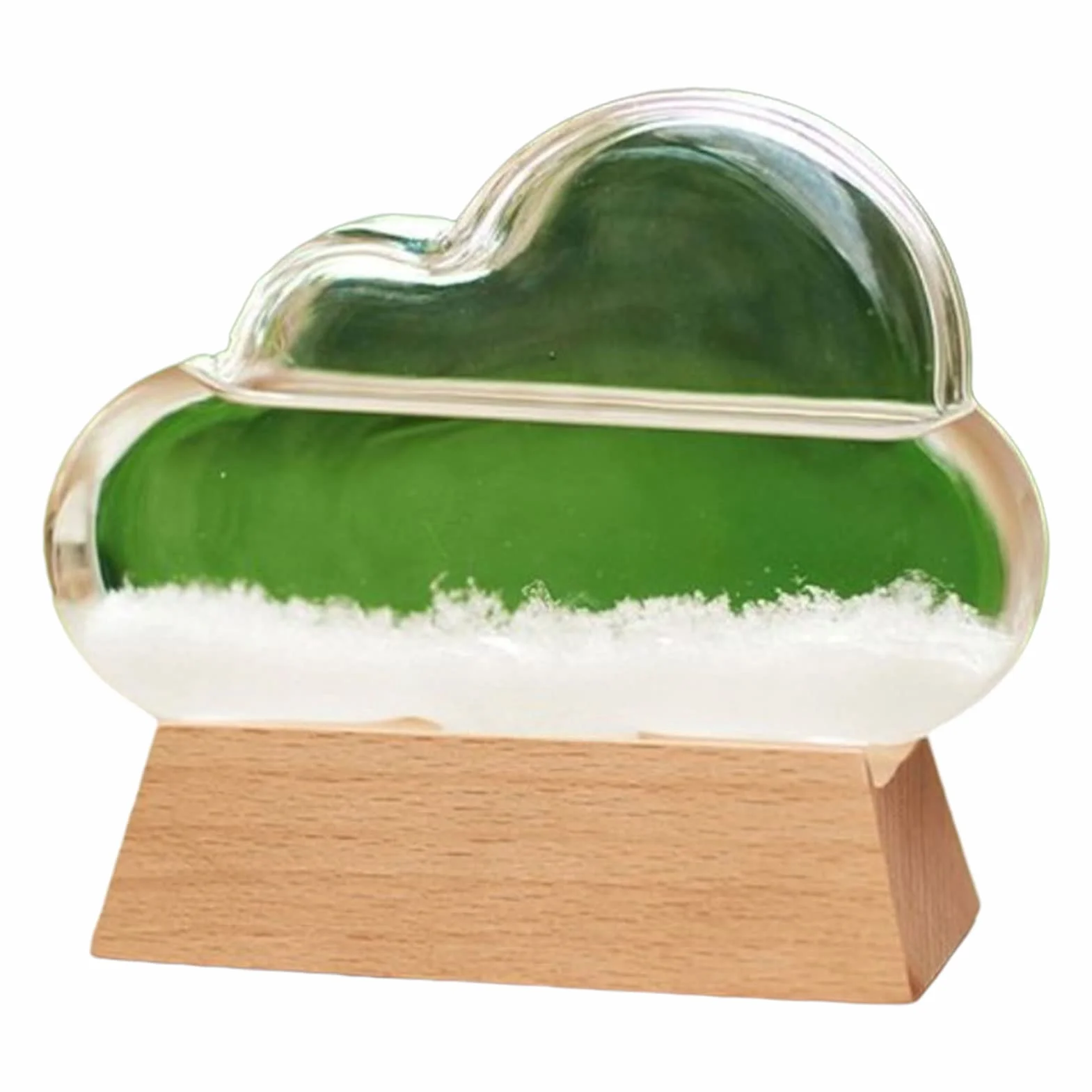 Storm Glass - Barometro a forma di nuvole, previsioni, stile nordico, decorazione bottiglia in vetro tempesta, bottiglia decorativa creativa per la casa (bianco)