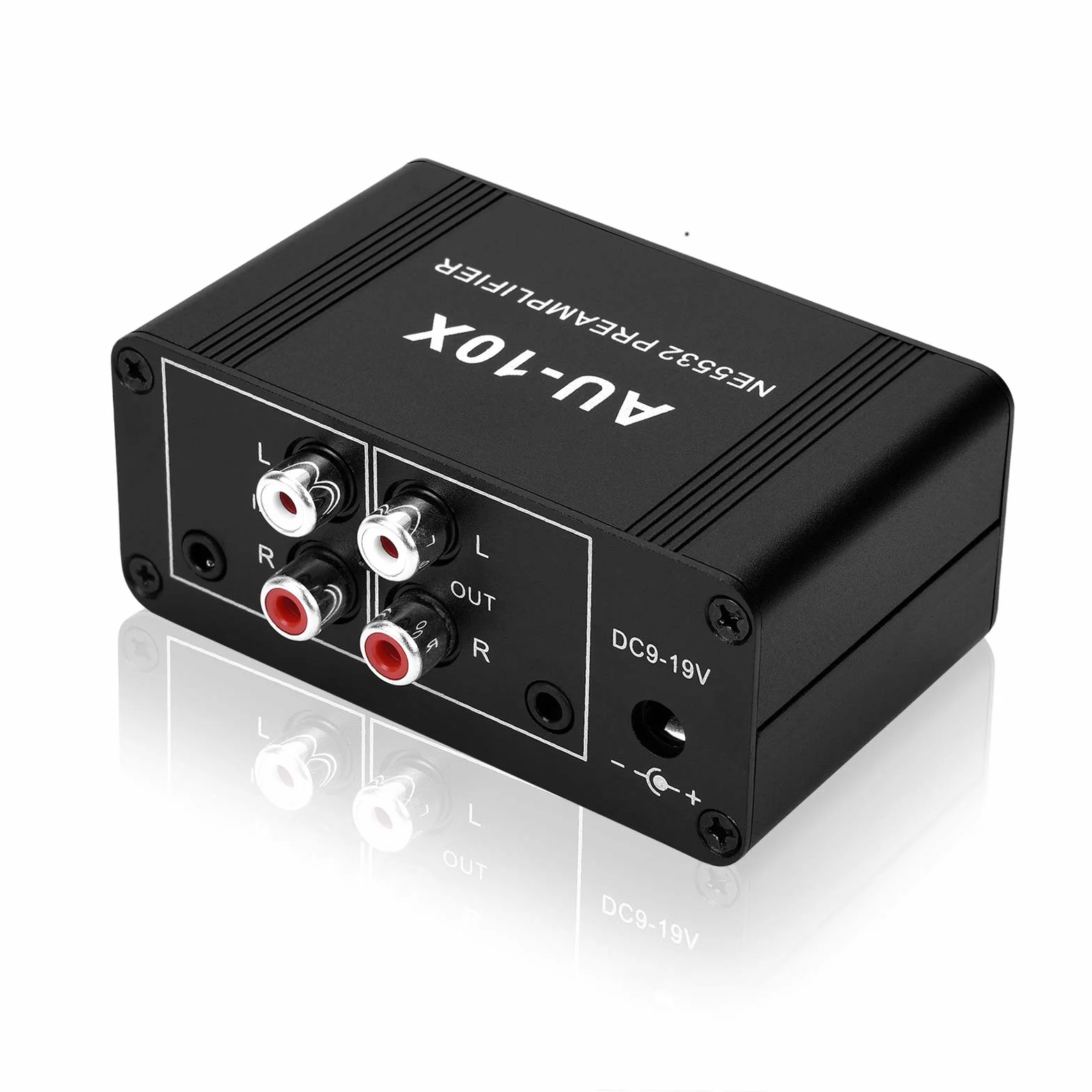 Preamplificatore audio stereo mini compatibile con RCA 3,5 mm, amplificatore per cuffie, preamplificatore fonografico giradischi 20 dB