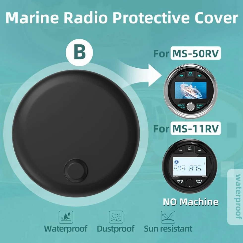 Per La Copertura della Radio Marina MP3 MP5 FM Radio Impermeabile in Silicone per Barche