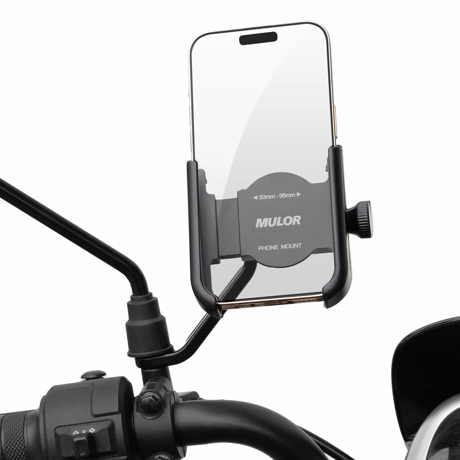 Porta Cellulare Moto Supporto Telefono per Specchio Retrovisore 360° Rotabile