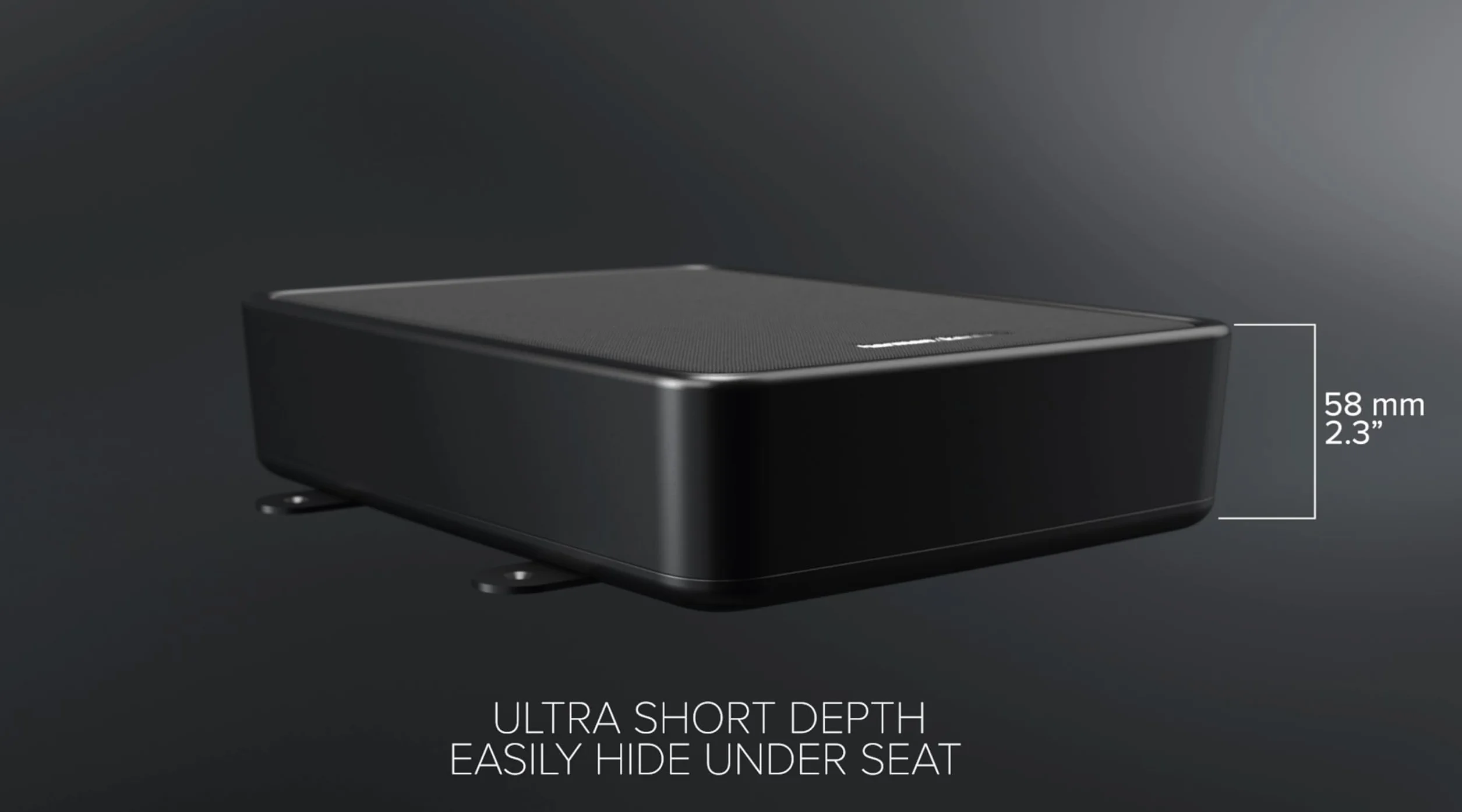 Harman Kardon Feel 700 Subwoofer Auto Attivo Sottosedile, Mini Bass Box Amplificato, Bassi Profondi, Design Slim Ultra Compatto