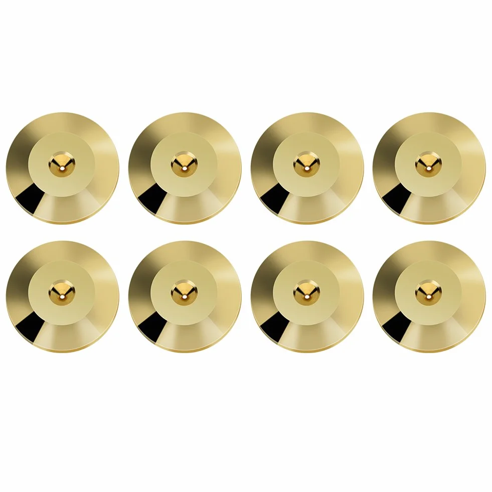 Richer-R Piedini Altoparlante 8 Pezzi 25x4 mm Isolamento Rame Oro