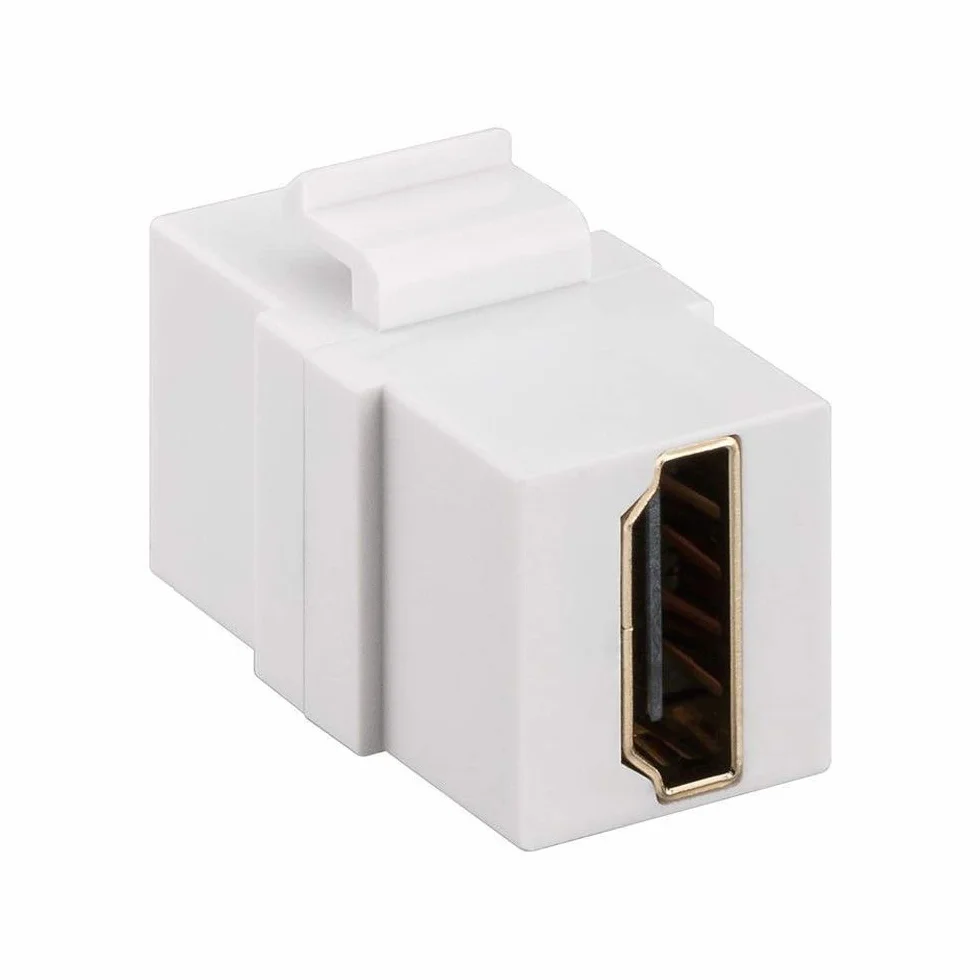 Goobay Modulo Keystone HDMI Doppia Presa Bianco