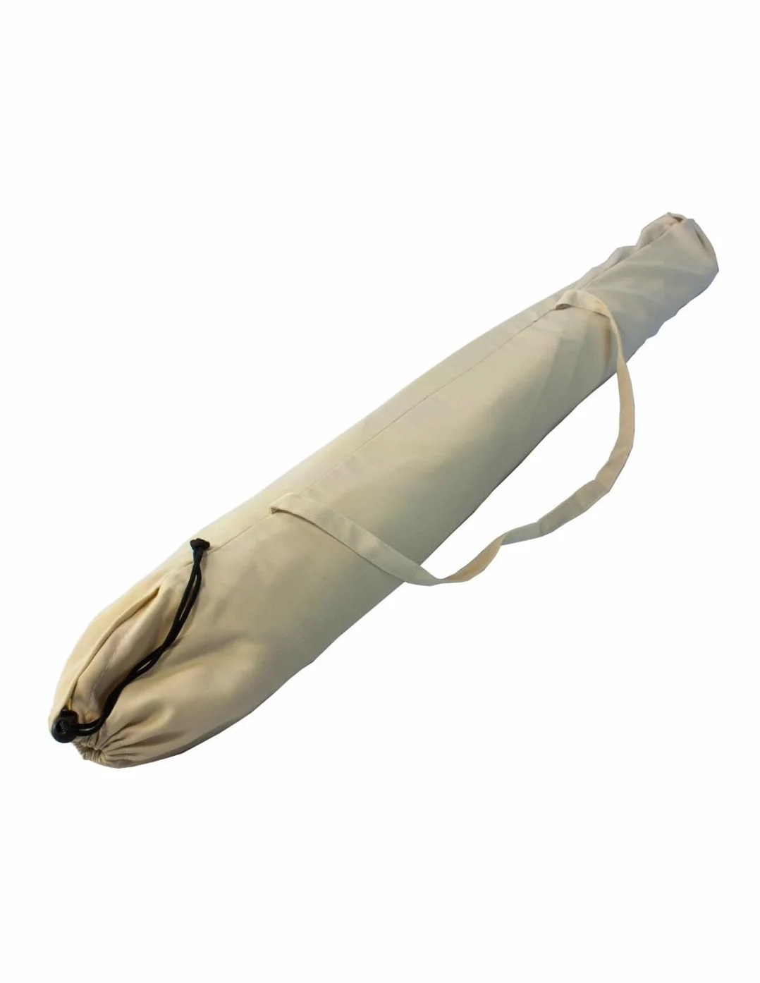 Ombrellone da Mare Spiaggia Giardino Diametro 200 con Palo 32mm Fibra di Vetro Poliestere Anti UV Reflex Ecru