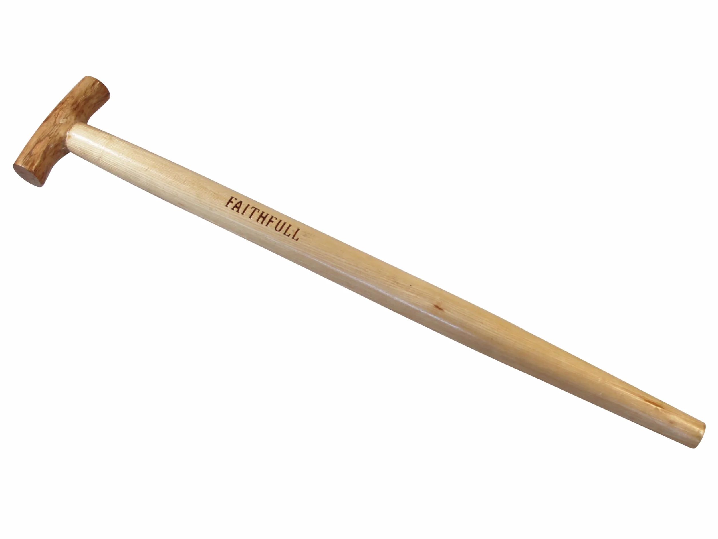Faithfull Replacement T Handle Straight Taper for Spades, Forks & Shovels – FSC Ash Wood - 71cm (28in)