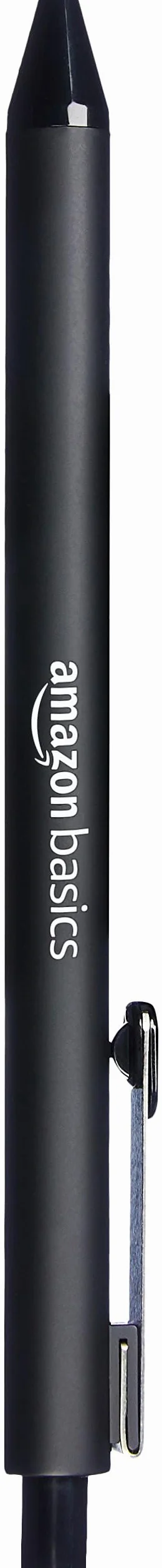 Amazon Basics Penna a sfera a scatto - Nero - Confezione da 12