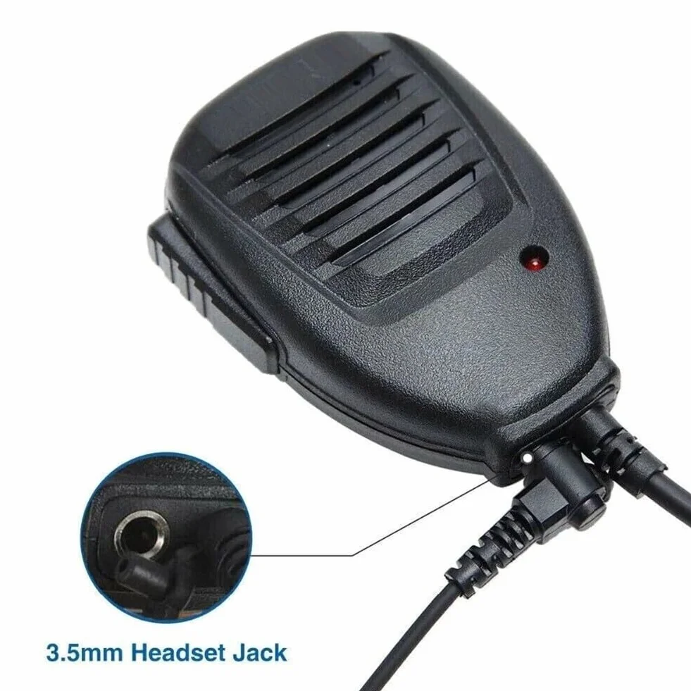 Microfono altoparlante manuale PTT 35mm per Baofeng UV-82L Kenwood TK-270 TK-378 WoXun KG-669