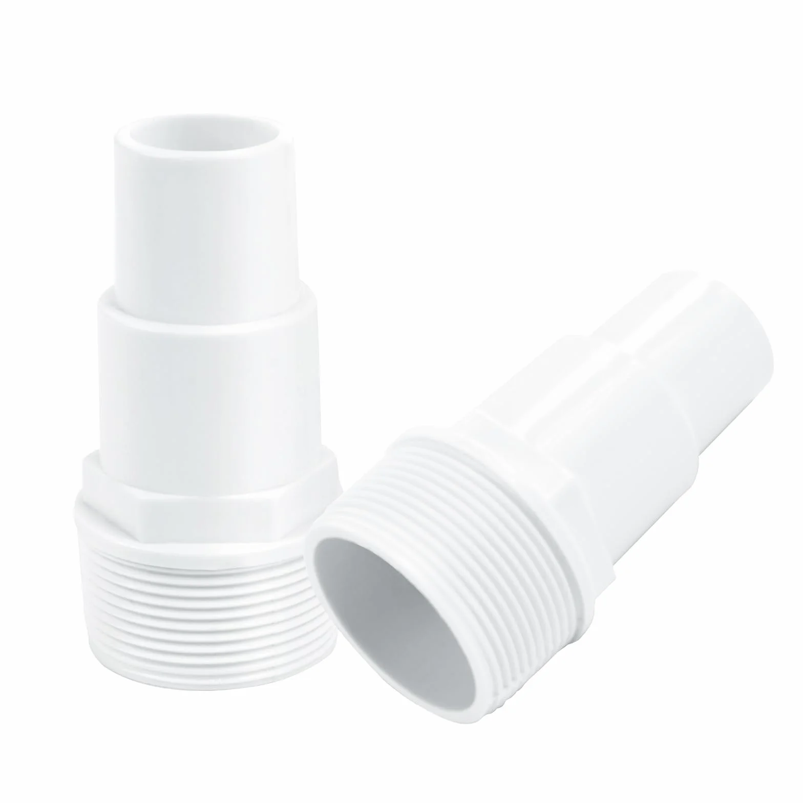 2 PCS Adattatore Tubo Piscina Ø 32/38 mm, Raccordo per Pompe con Attacchi Filettati da 1,5"