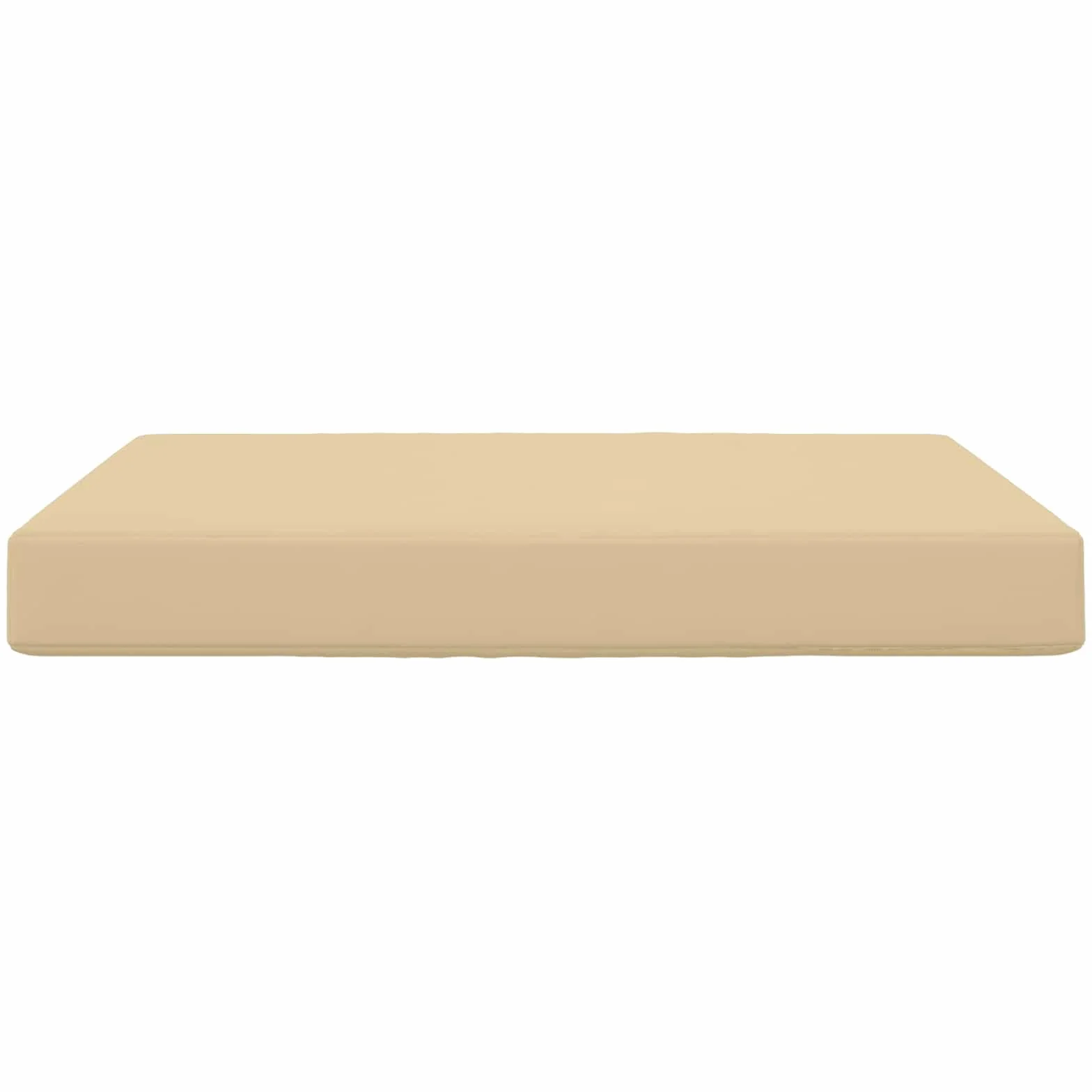 vidaXL Cuscino per divano da esterno Beige 80 x 80 x 8 cm Poliestere