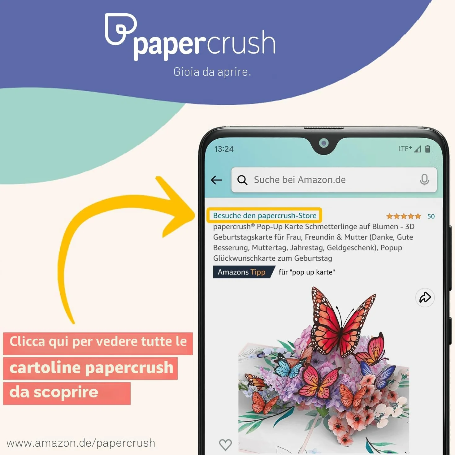 papercrush® Biglietto pop-up Londra 3D - Carta regalo viaggio sorpresa per uomo viaggiatore