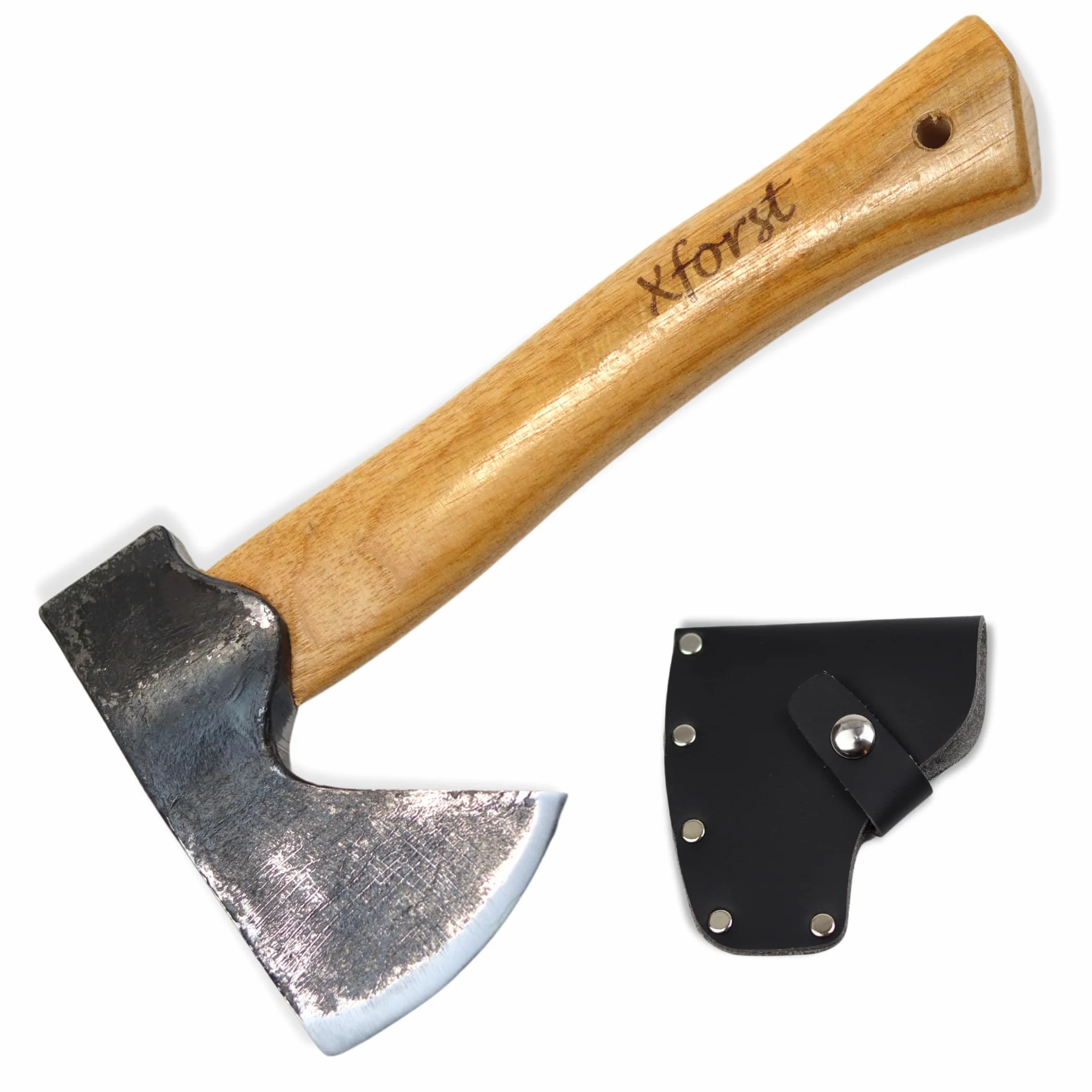 Xforst Ascia Vikinga sopravvivenza a mano manico legno 27cm