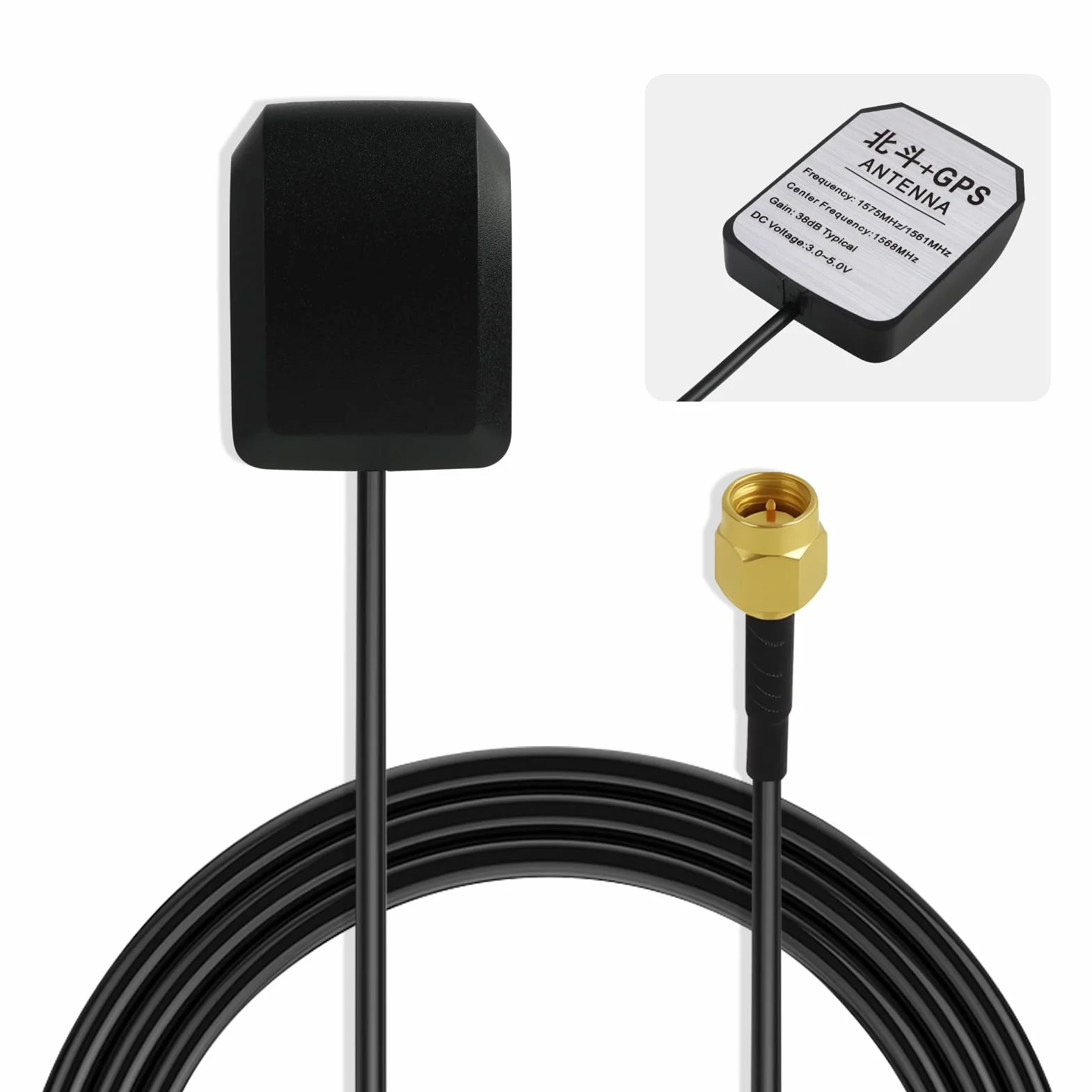 Antenna GPS attiva SMA 3 m RG174 impermeabile per auto GPS tracker 4G LTE
