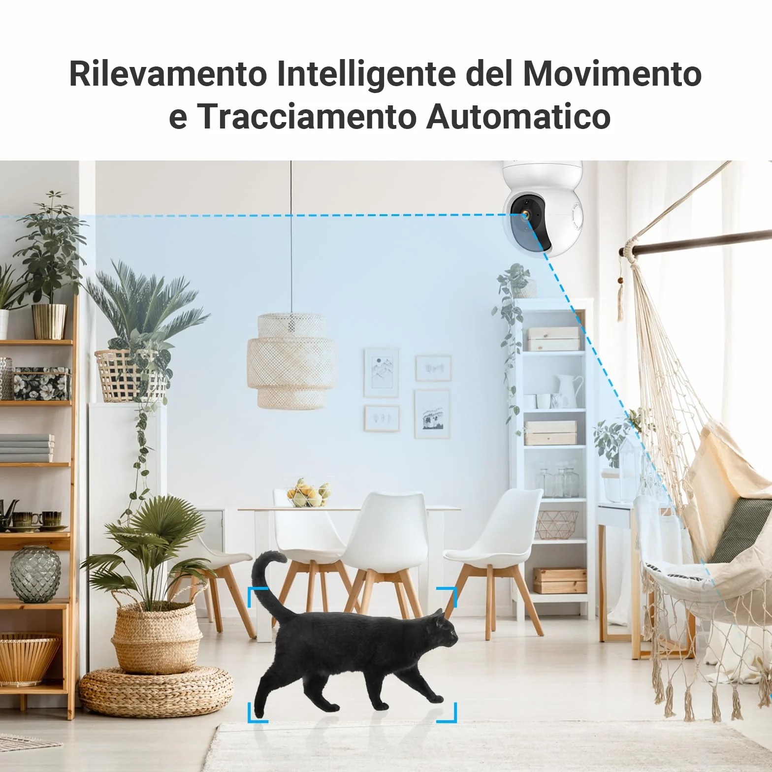 EZVIZ TY2 Telecamera da Interno Wifi IP 1080p Grandangolare Visione Notturna Audio Due Vie Compatibile con Alexa