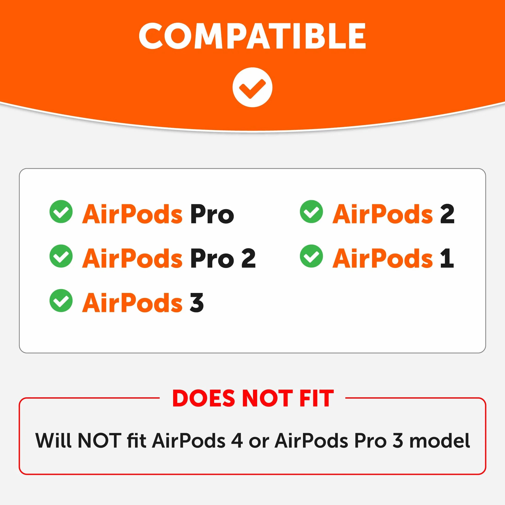 Wicked Cushions WC HookZ Ganci sopra l'orecchio per AirPods Pro 1, 2 e AirPods 1, 2, 3 - Due paia, Neon Yellow