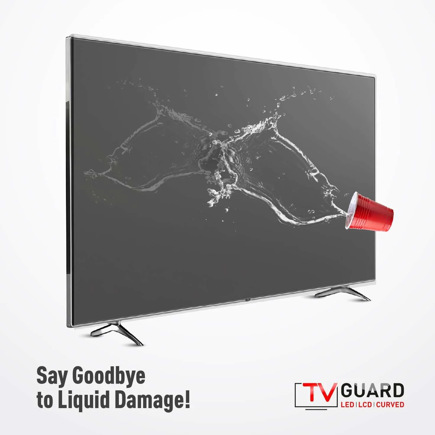 Protezione schermo TV Guard 100 pulgate Luce blu resistente ai raggi ultra trasparente 65 Inches