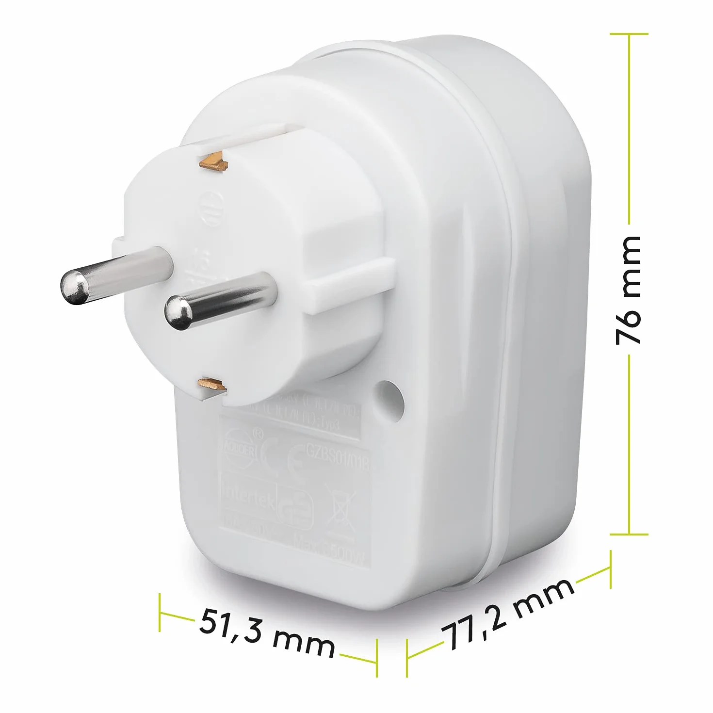 Goobay Protezione dalla rete e dalle sovratensioni 230 V 3500 W bianco adattatore per presa di corrente