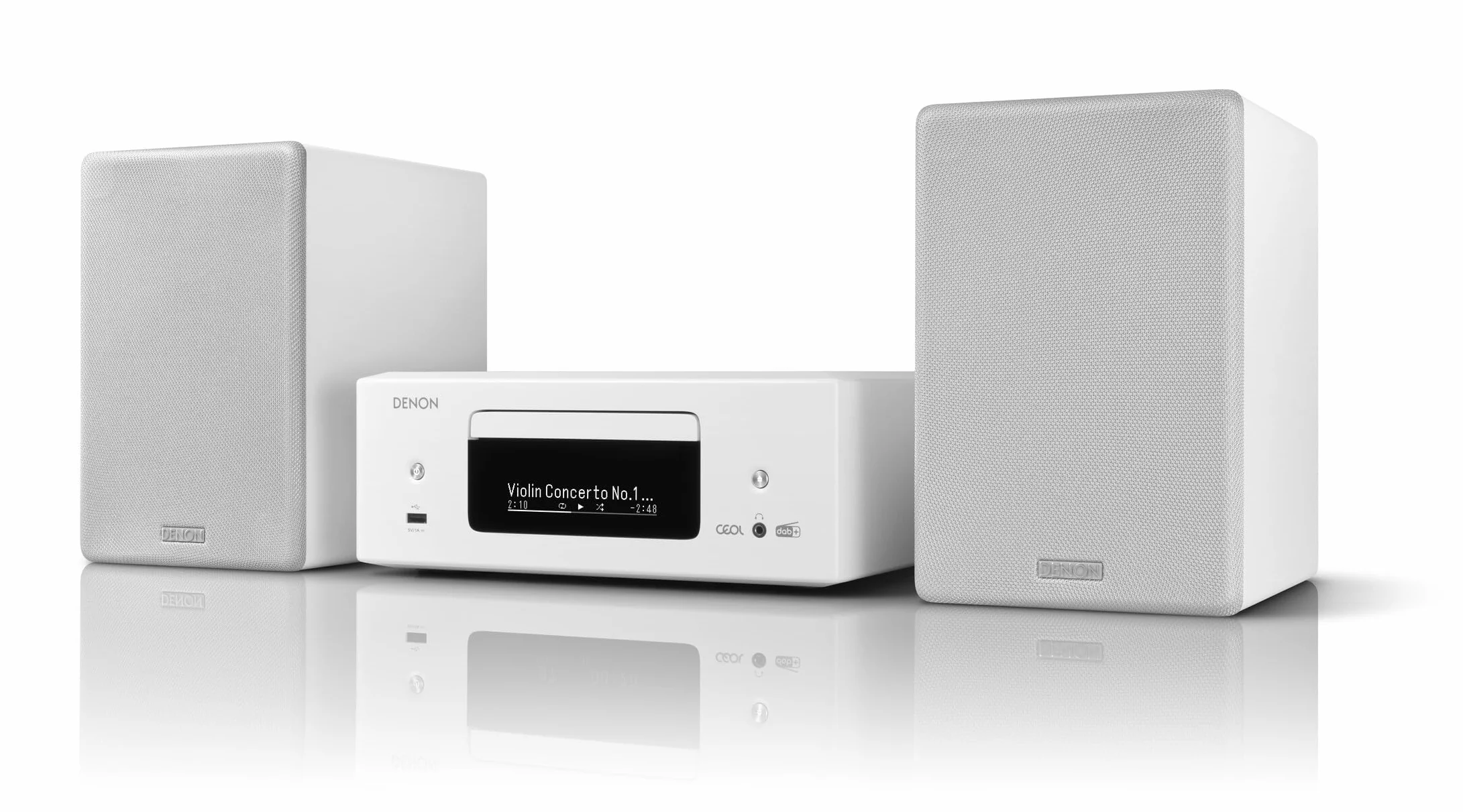 Denon CEOL N-12DAB Impianto compatto HiFi amplificatore con altoparlanti lettore CD streaming HEOS Multiroom Bluetooth WLAN AirPlay 2 compatibile Alexa 2 ingressi TV ottici radio